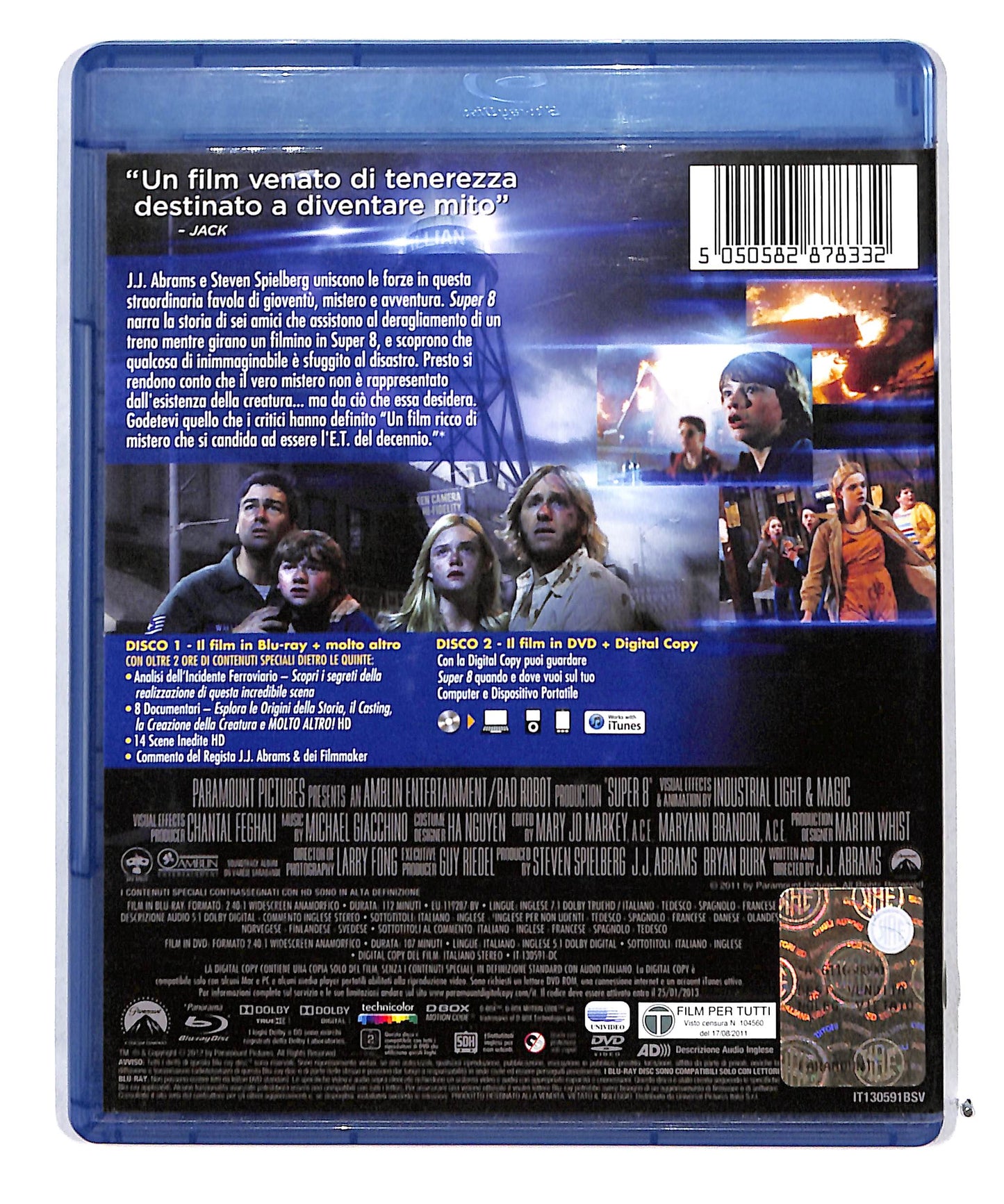 EBOND Super 8 + DVD Non contiente Digital Copy BLURAY DB715405