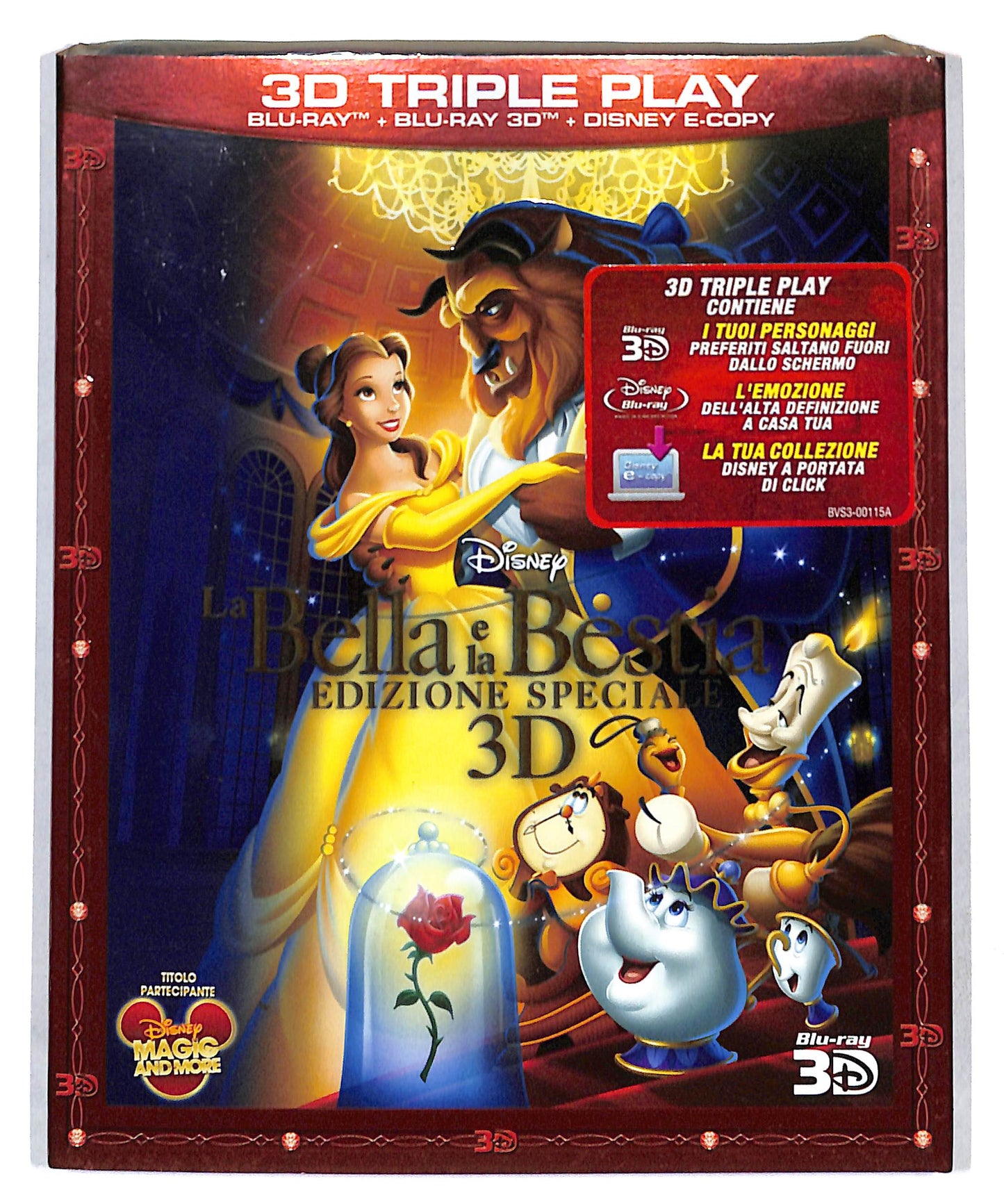 EBOND La Bella e la Bestia Ed Speciale 3D BLURAY Disc + E-Copy BLURAY DB715413