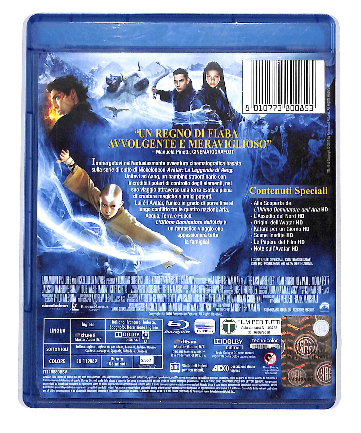 EBOND L'ultimo Dominatore Dell'aria BLURAY DB715415