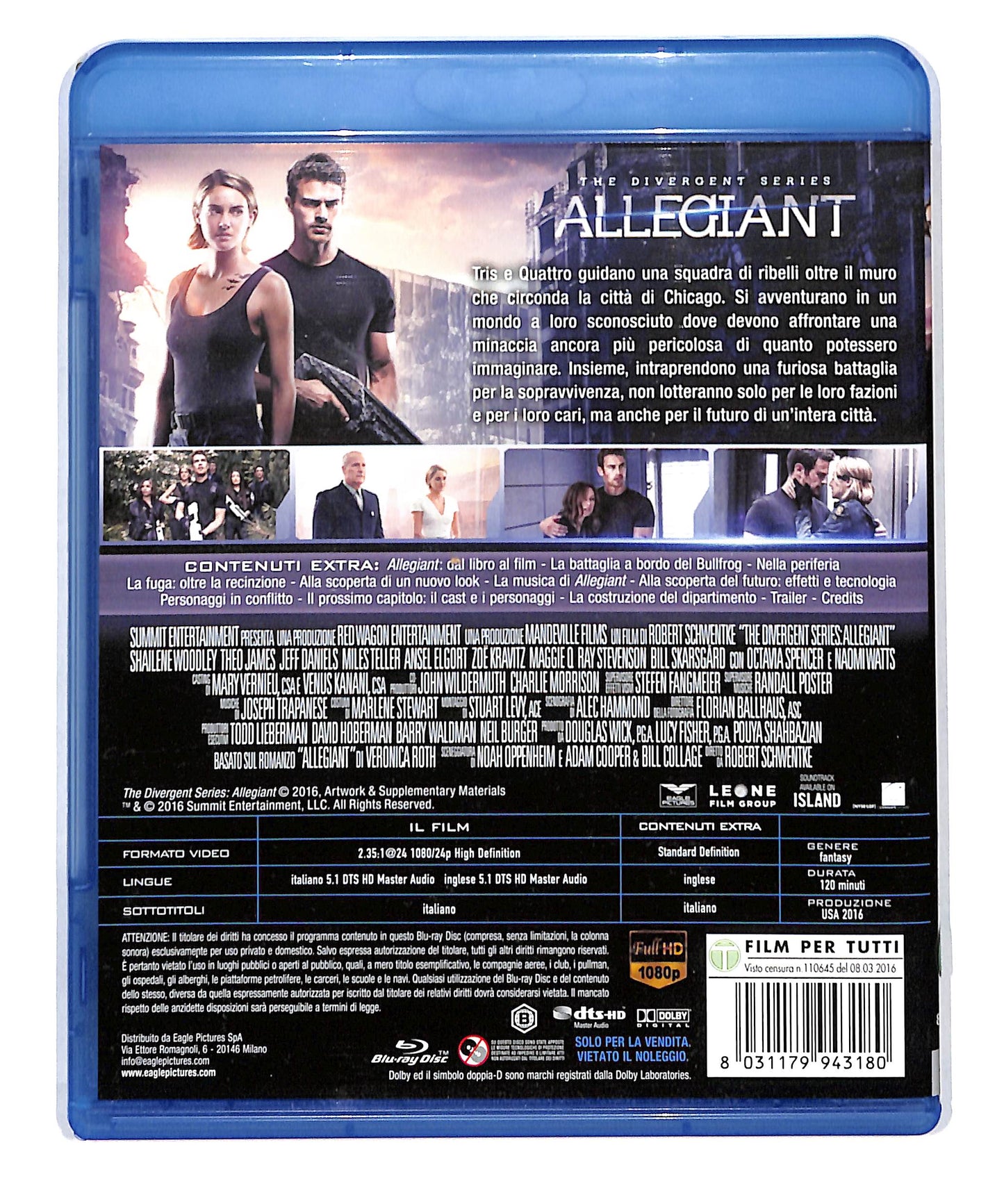 EBOND The Divergent Series: Allegiant EDIZIONE SPECIALE BLURAY BLURAY DB715418