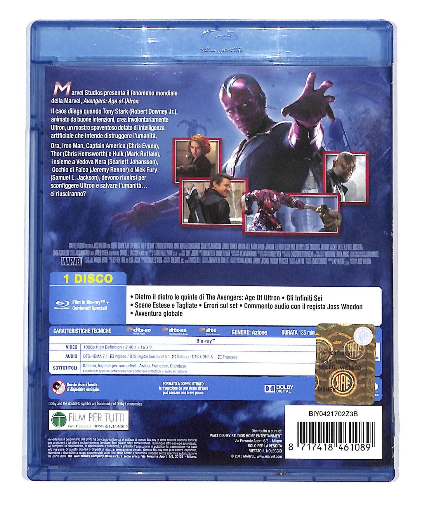 EBOND Avengers - age of ultron BLURAY DB715426