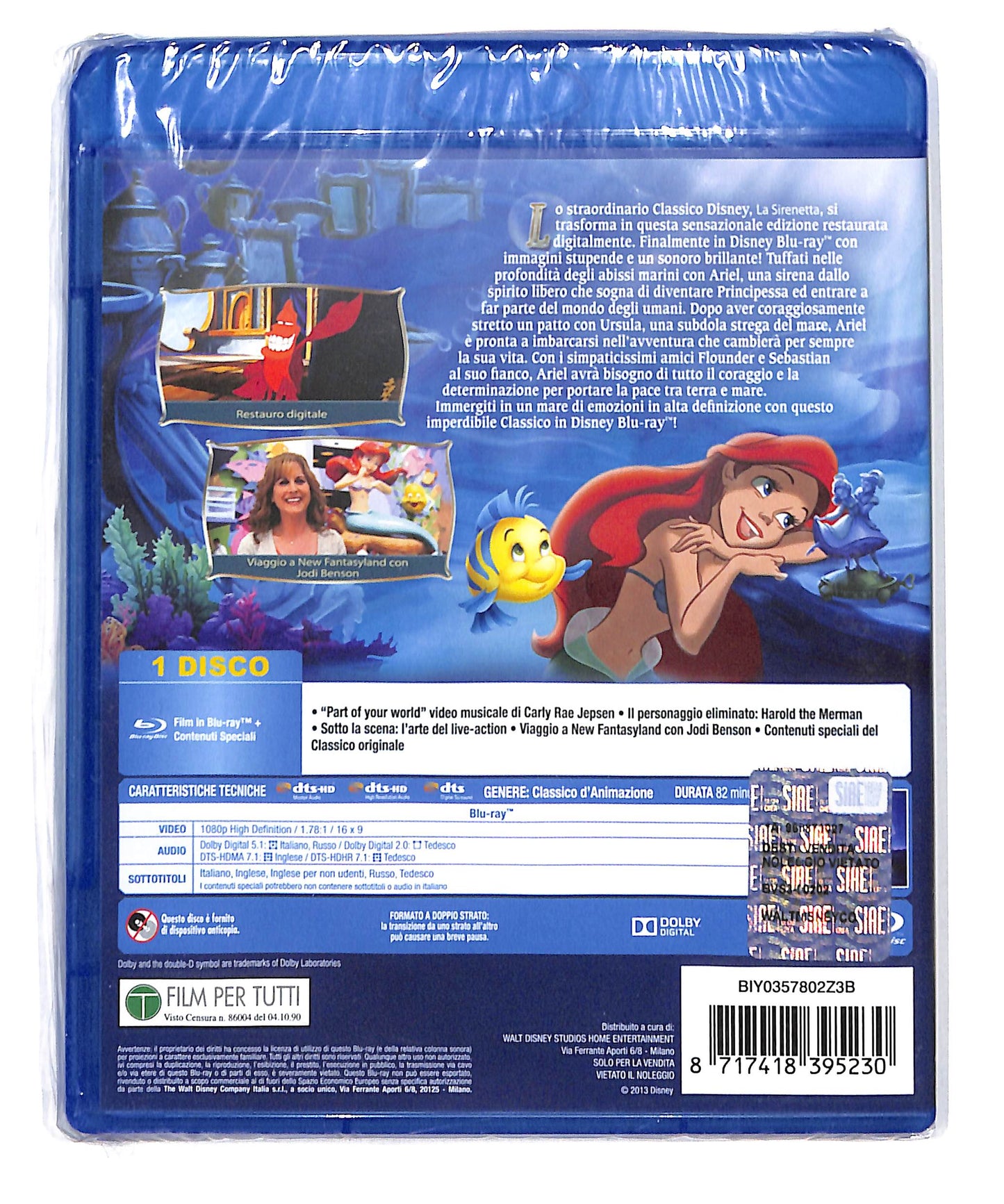 EBOND La Sirenetta Edizione speciale BLURAY DB715427