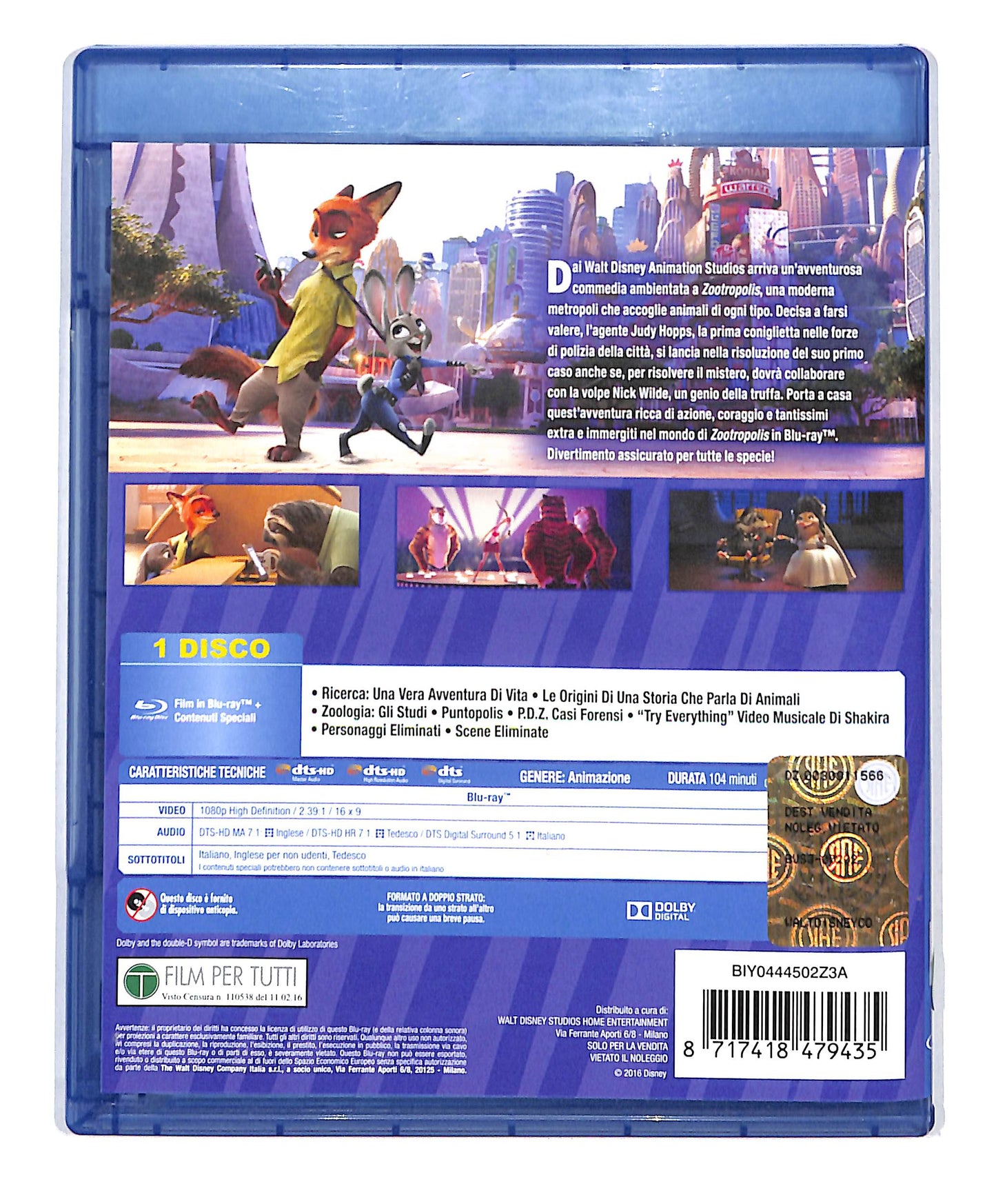 EBOND Zootropolis BLURAY DB715429