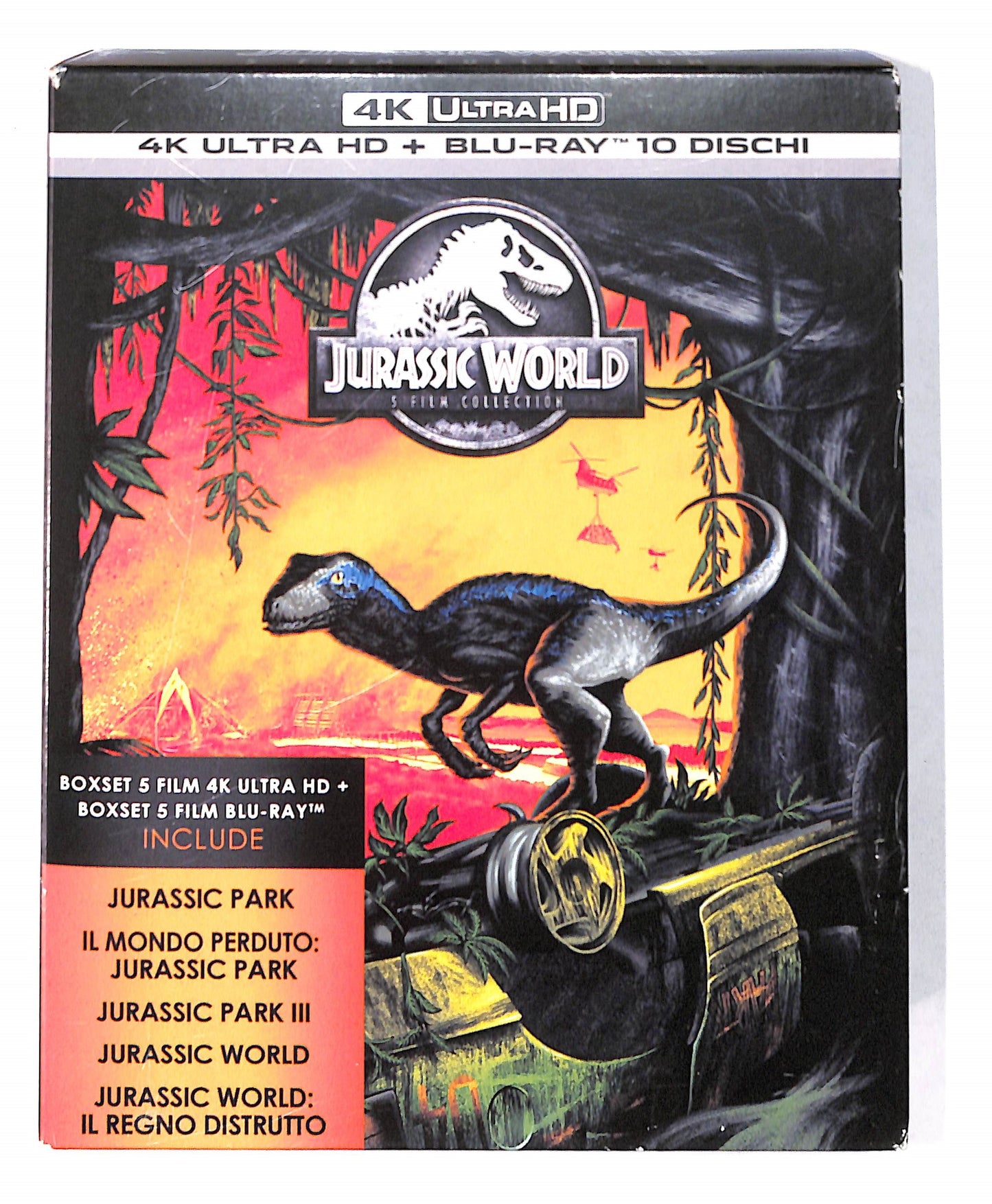 EBOND Jurassic 5 Movie Collection Box 10 4K ULTRA HD + BLURAY BLURAY DB715471