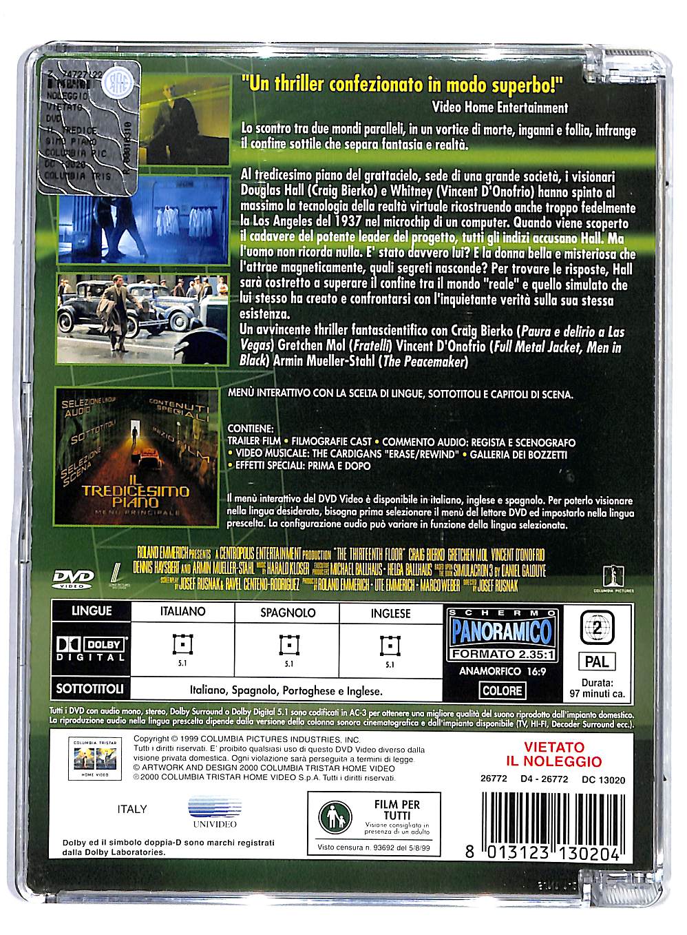 EBOND Il tredicesimo piano DVD DB715860