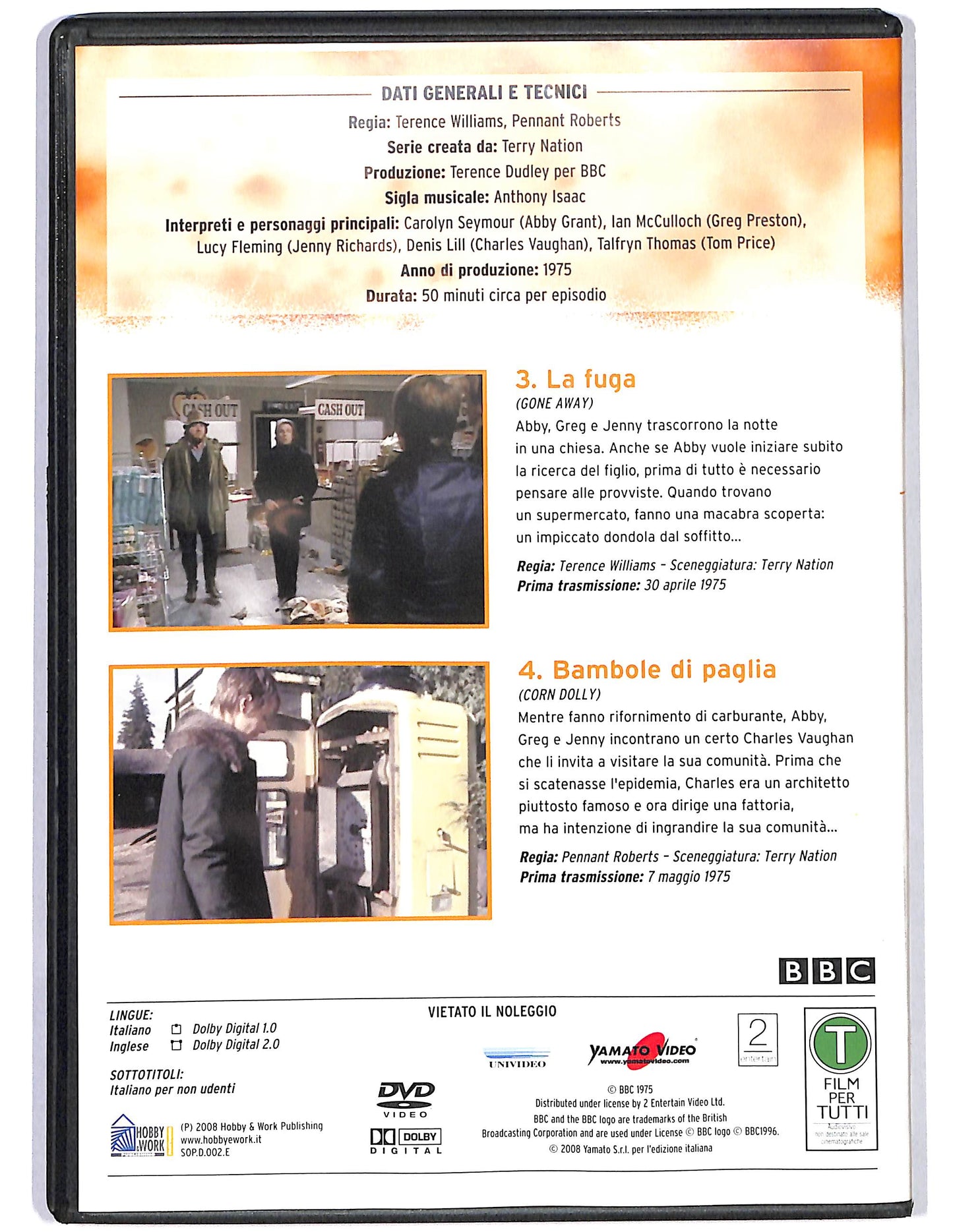 EBOND I sopravvissuti Vol 2 Stagione 1 Ep.3 - 4 EDITORIALE DVD DB716115