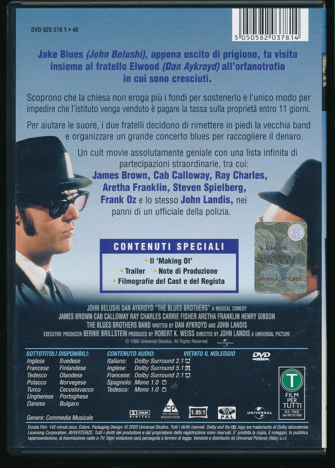 EBOND The Blues Brothers NOLEGGIO DVD DB716165