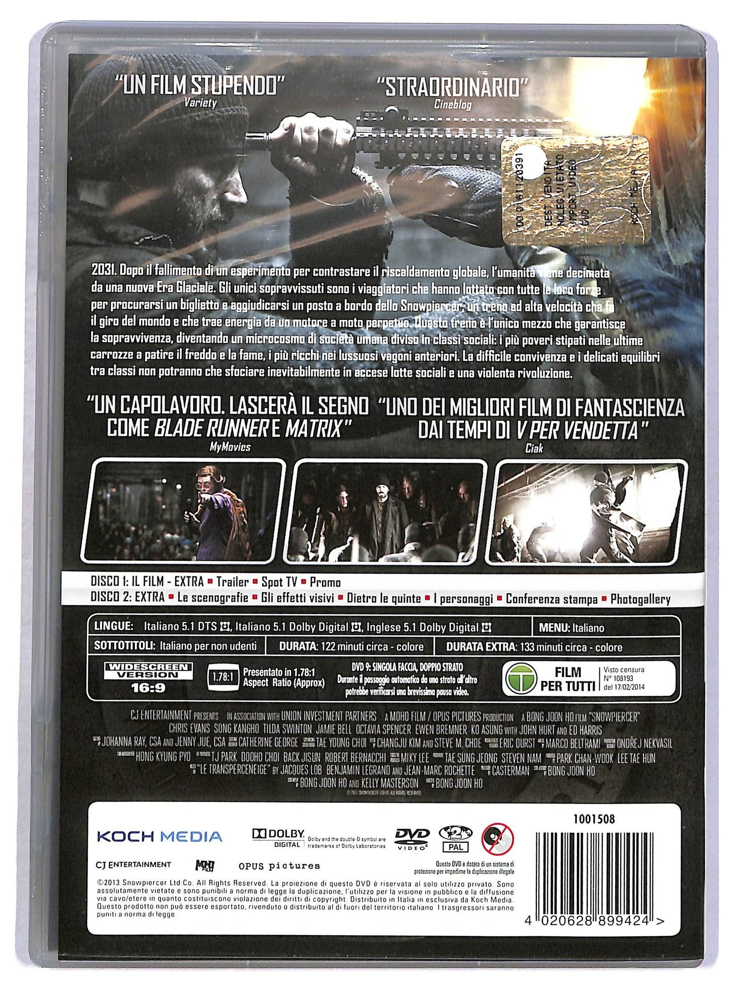 EBOND Snowpiercer Edizione Speciale 2 dvd DVD DB716347