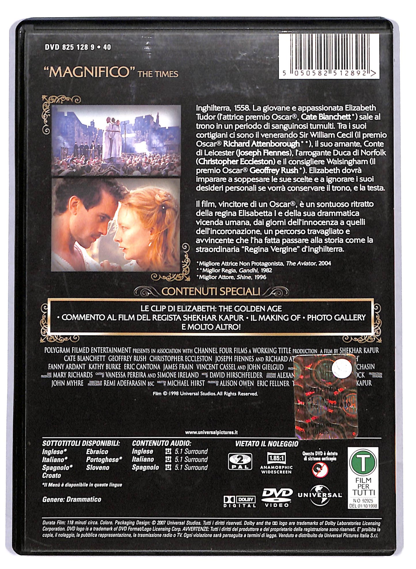 EBOND Elizabeth EDIZIONE SPECIALE DVD DB716358