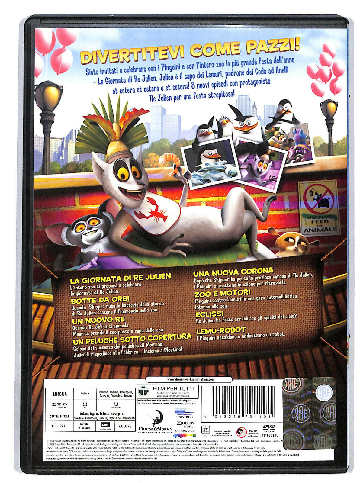 EBOND i Pinguini Di Madagascar - La Giornata Di Re Julien DVD DB716912