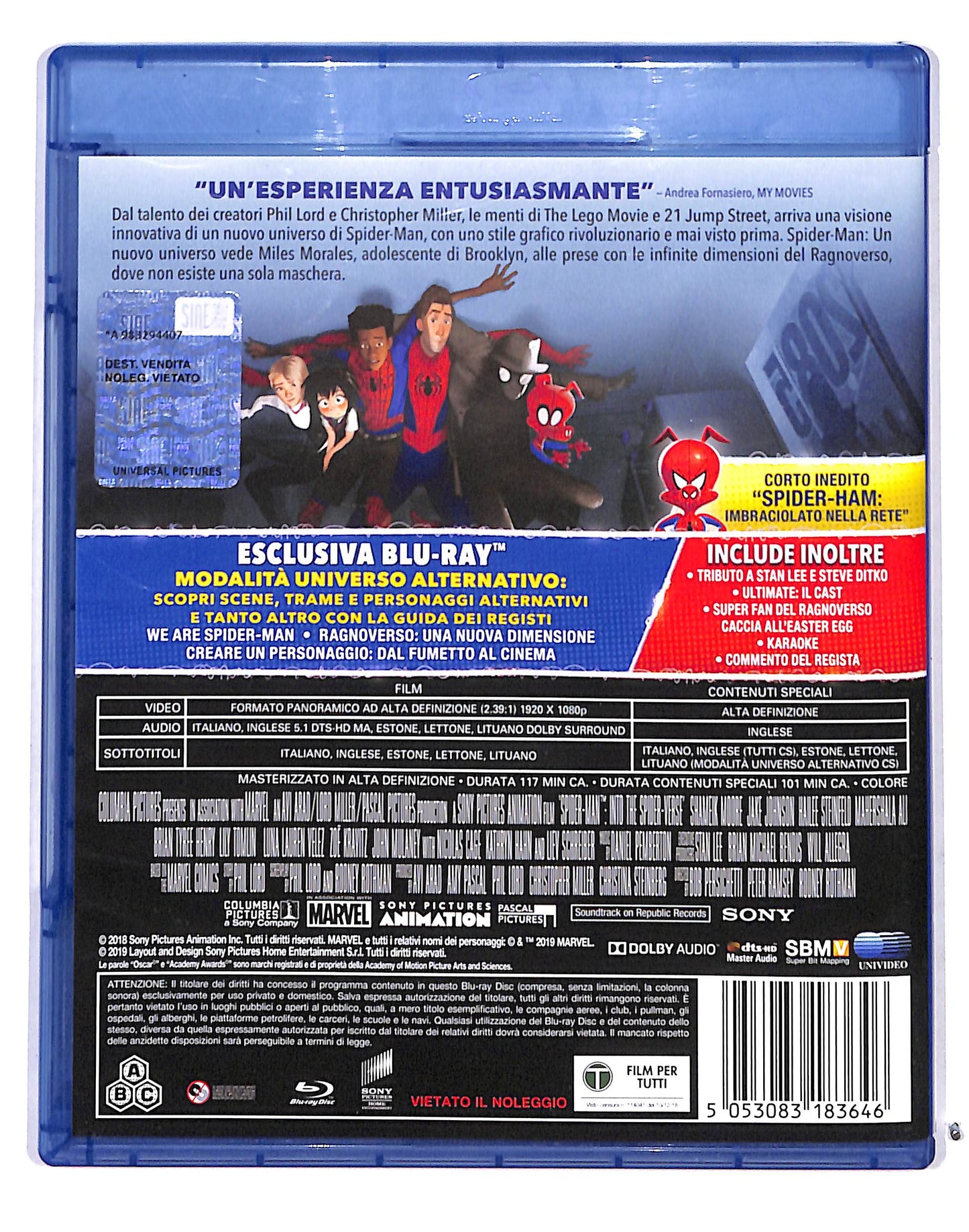 EBOND Spider-Man - Un Nuovo Universo BLURAY DB717315