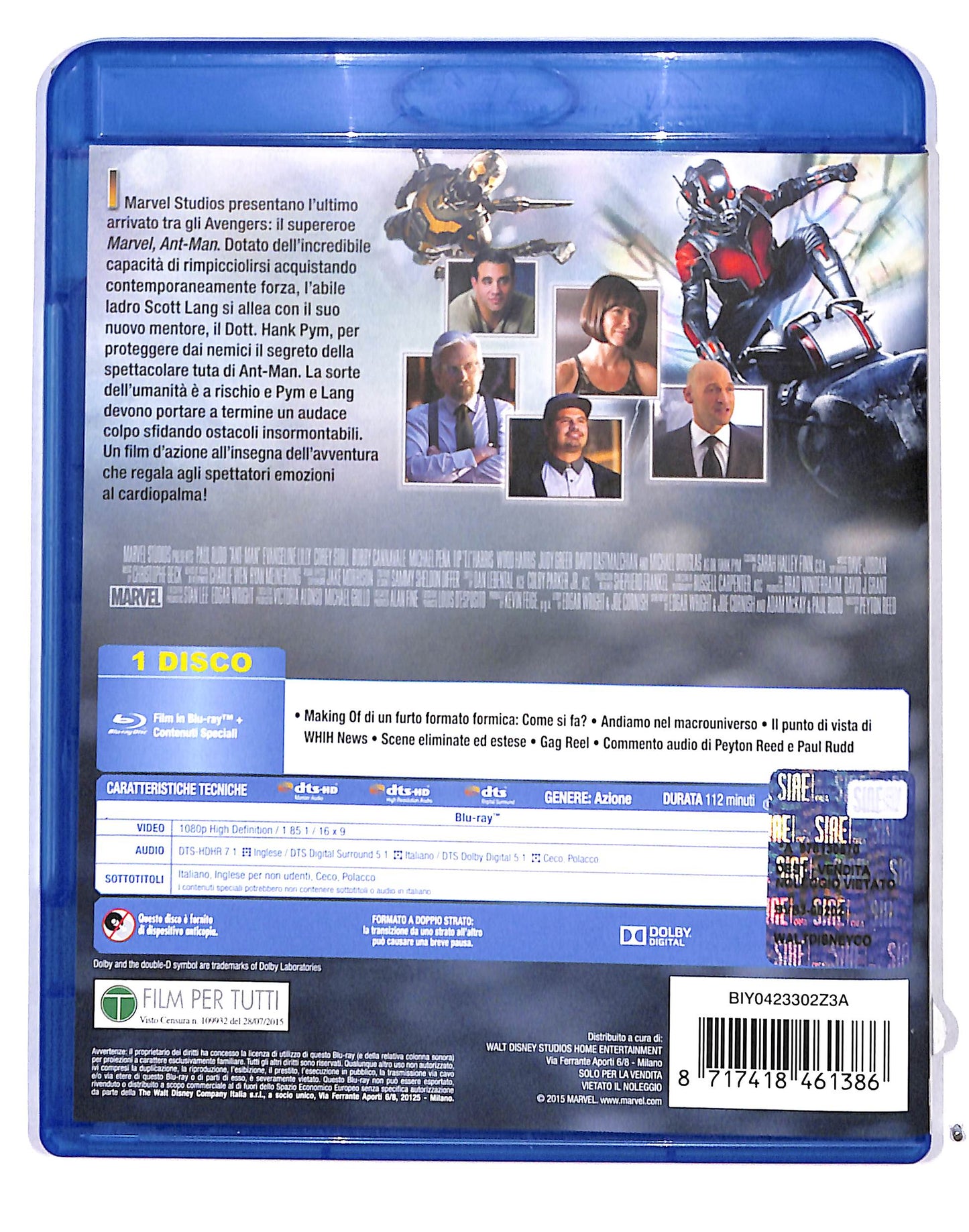 EBOND ant - man BLURAY BLURAY DB717324