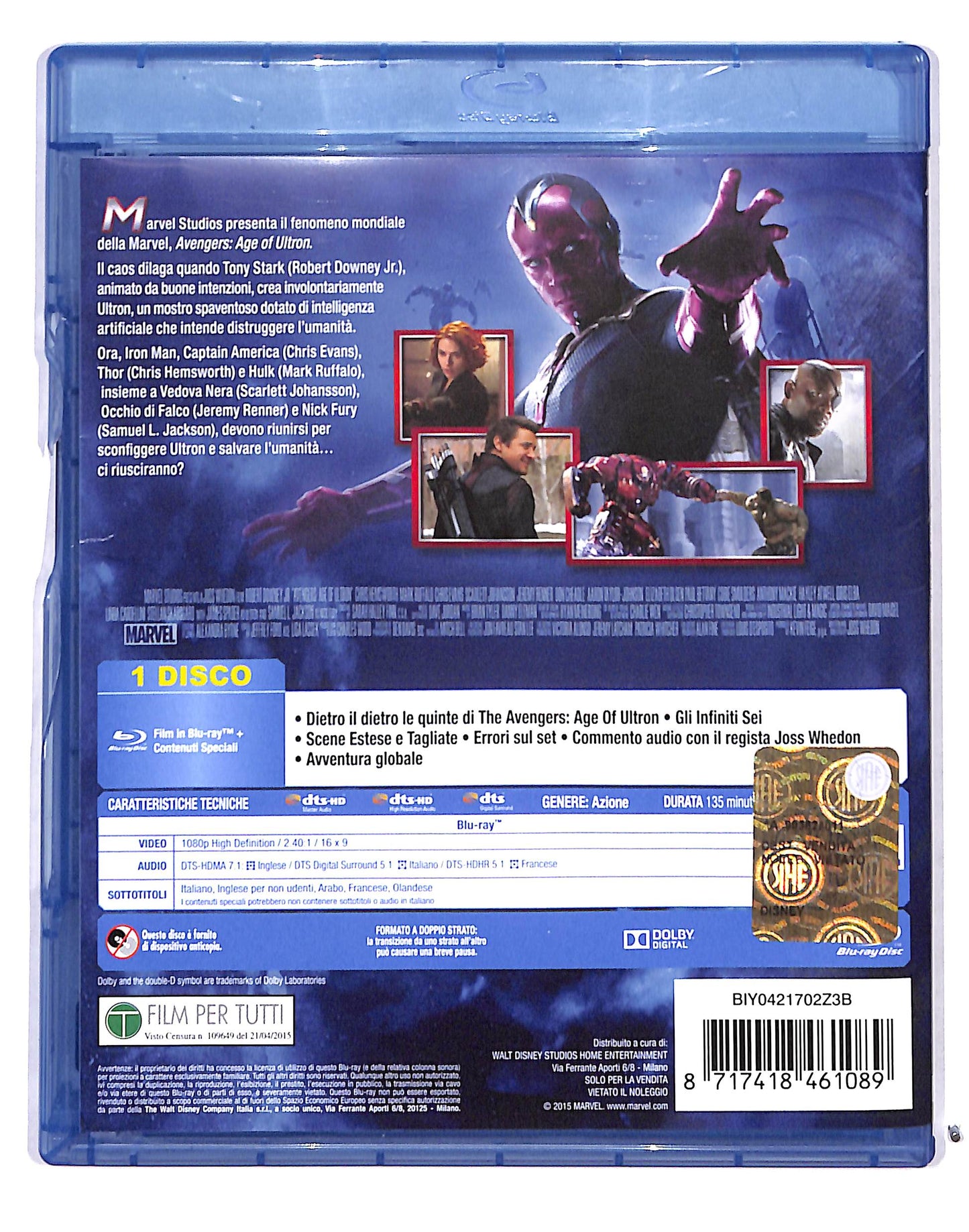 EBOND Avengers - age of ultron BLURAY BLURAY DB717337