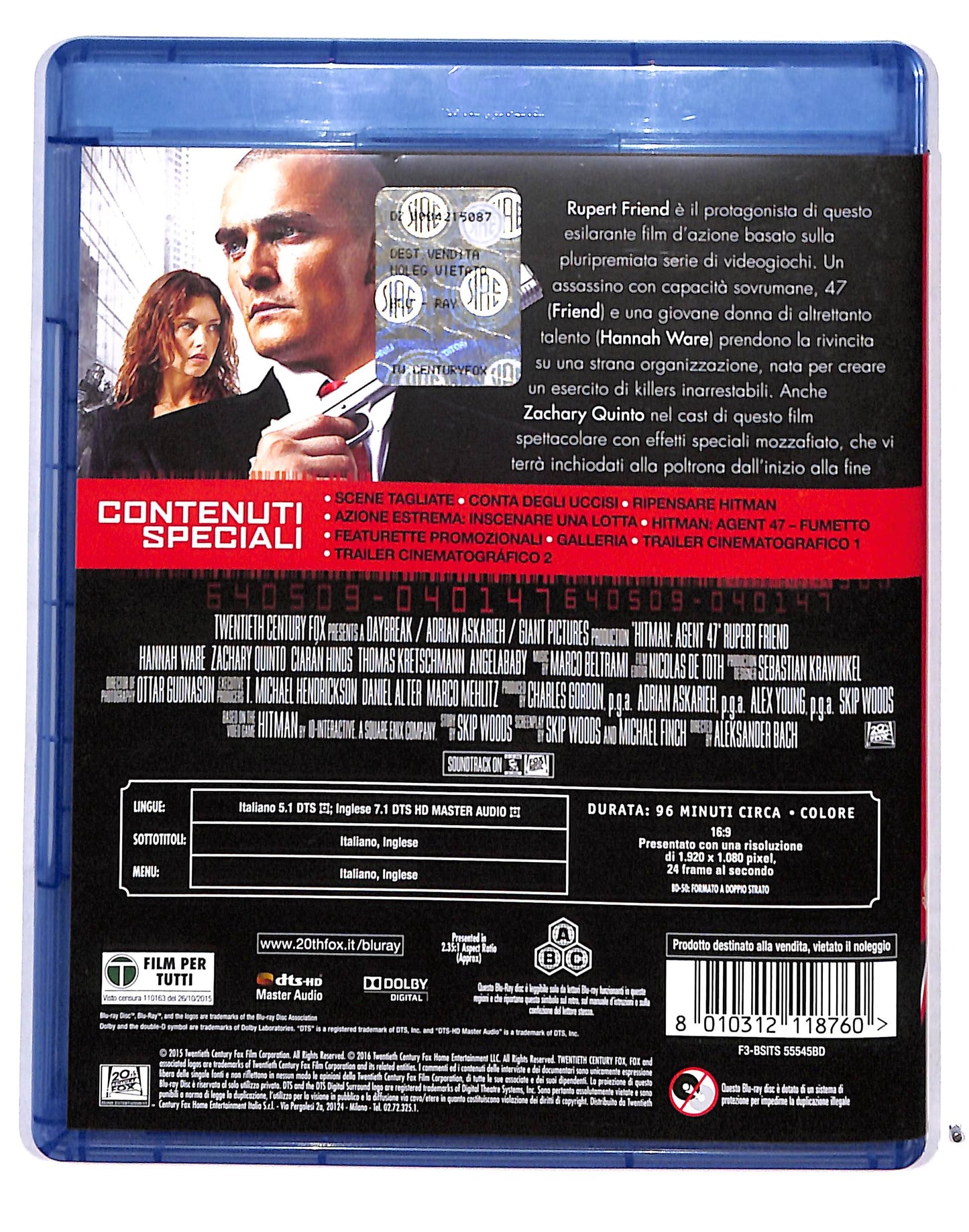 EBOND Hitman - Agent 47 BLURAY BLURAY DB717338