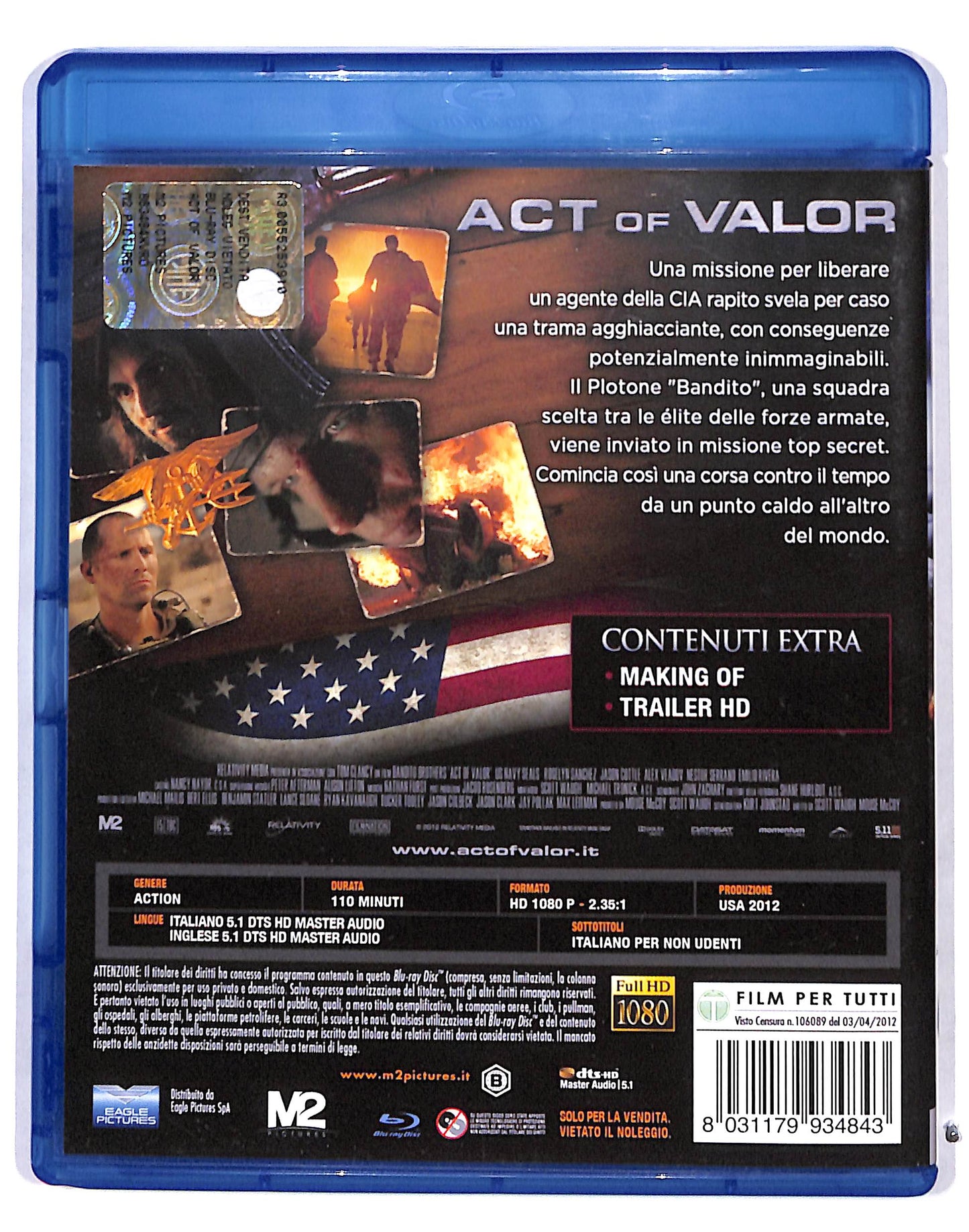EBOND Act Of Valor BLURAY BLURAY DB717341