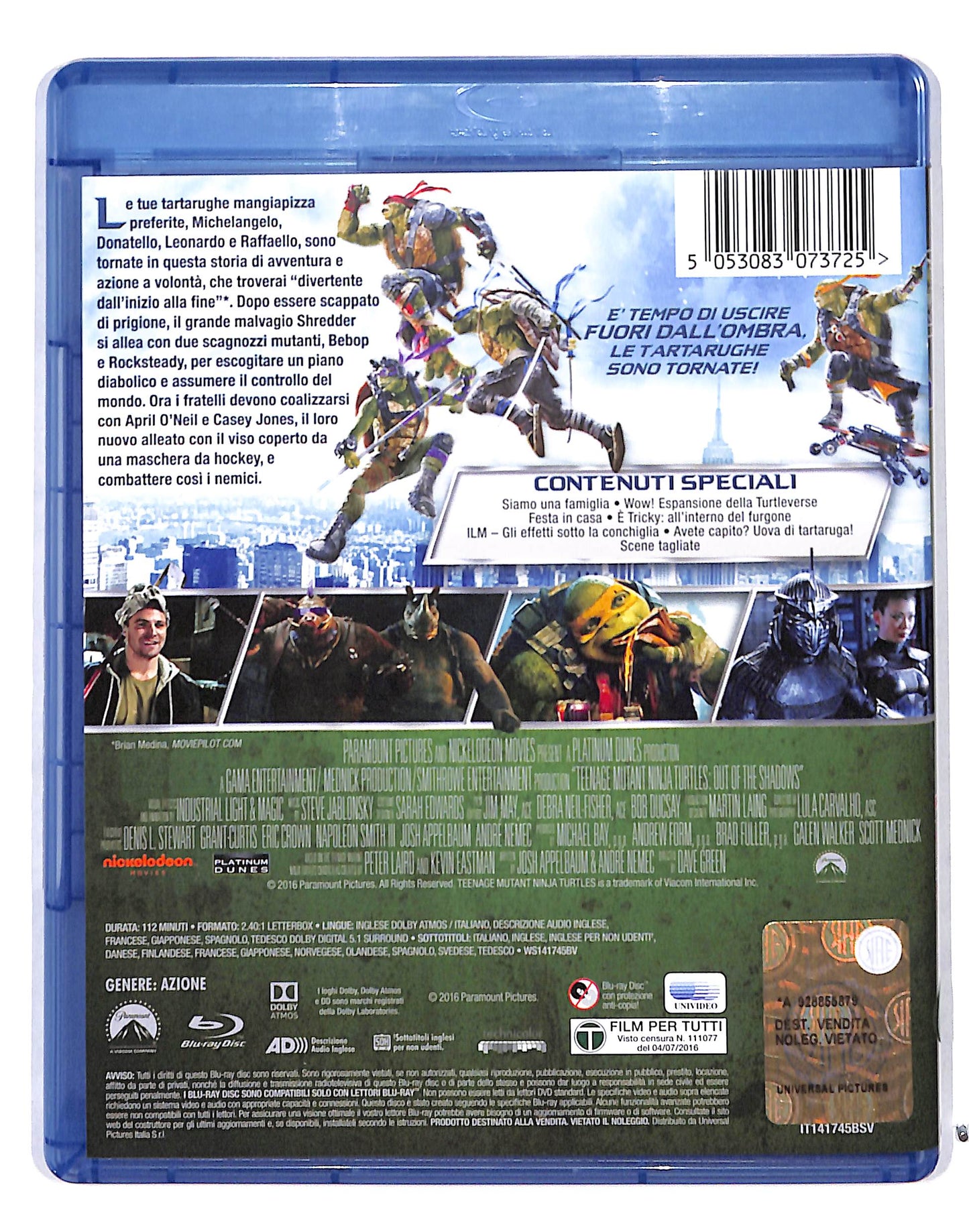EBOND Tartarughe ninja - fuori dall'ombra BLURAY BLURAY DB717356