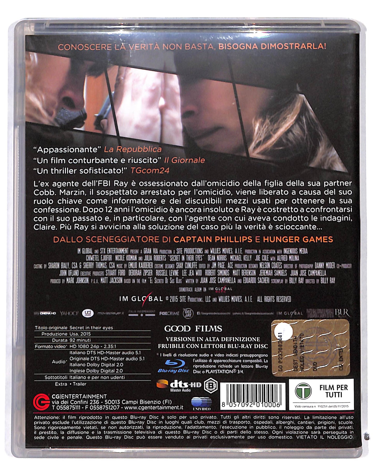 EBOND Il segreto dei suoi occhi (film 2015) BLURAY BLURAY DB717369