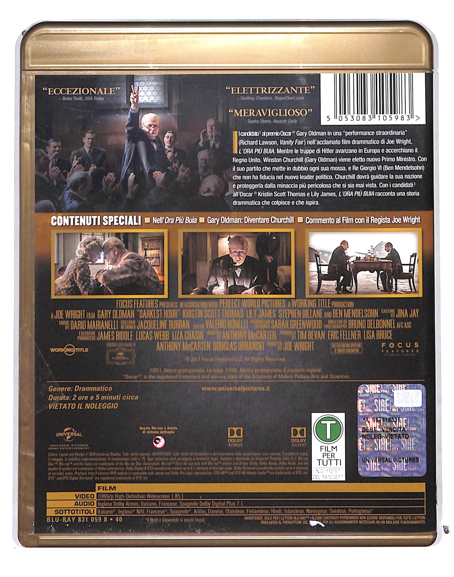 EBOND L'Ora Piu Buia BLURAY DB717371