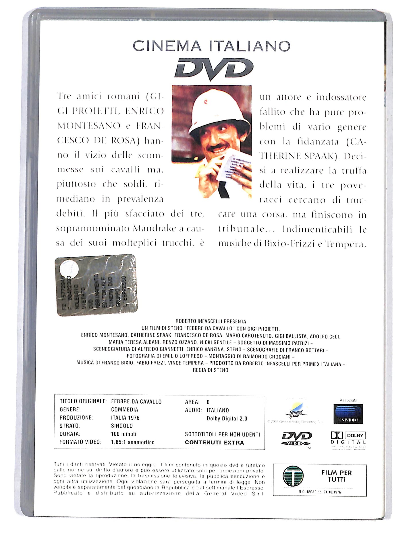 EBOND Cinema Italiano - Febbre da Cavallo vol.30 EDITORIALE DVD DB717618