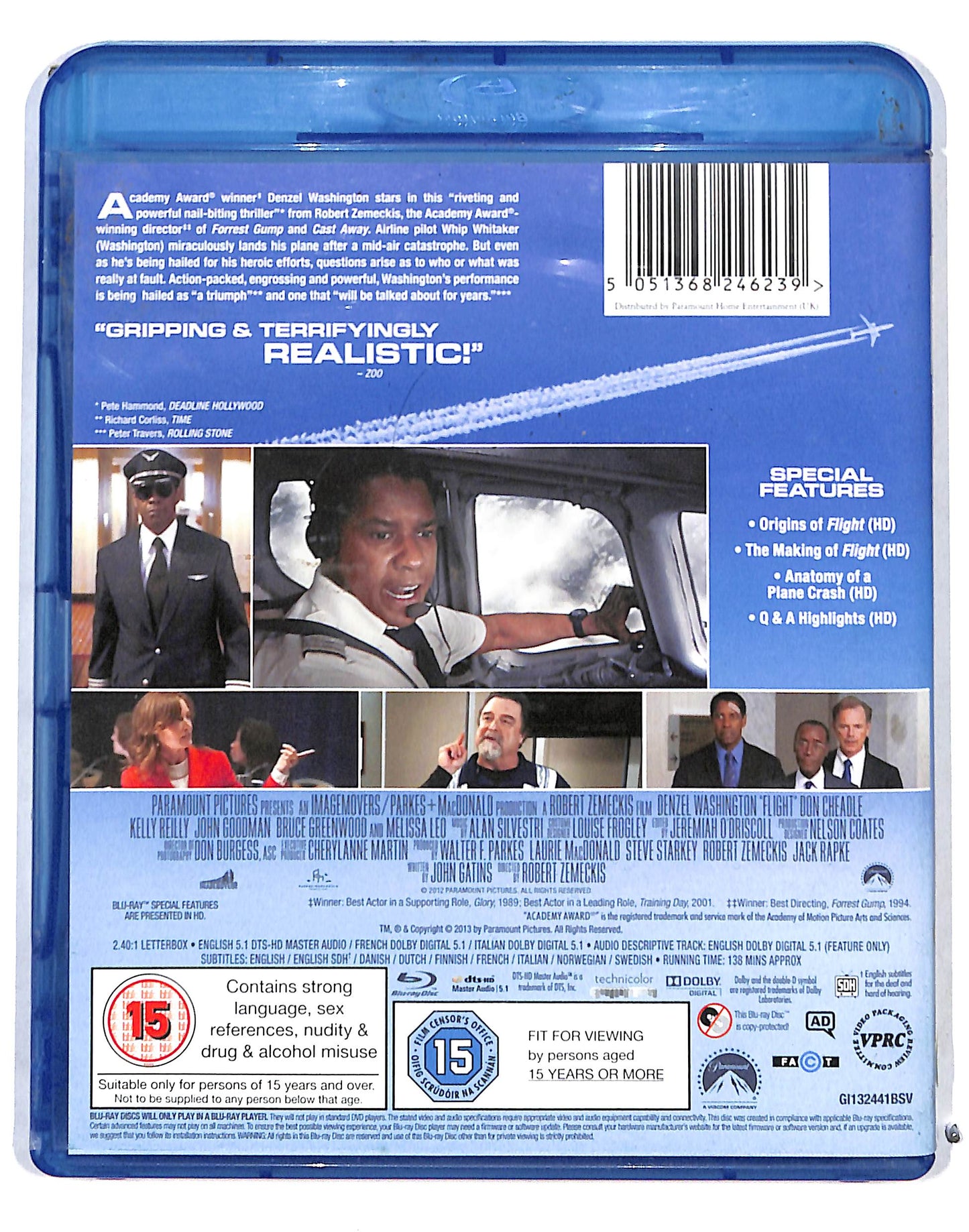 EBOND Flight BLURAY Edizione Regno Unito BLURAY DB718813
