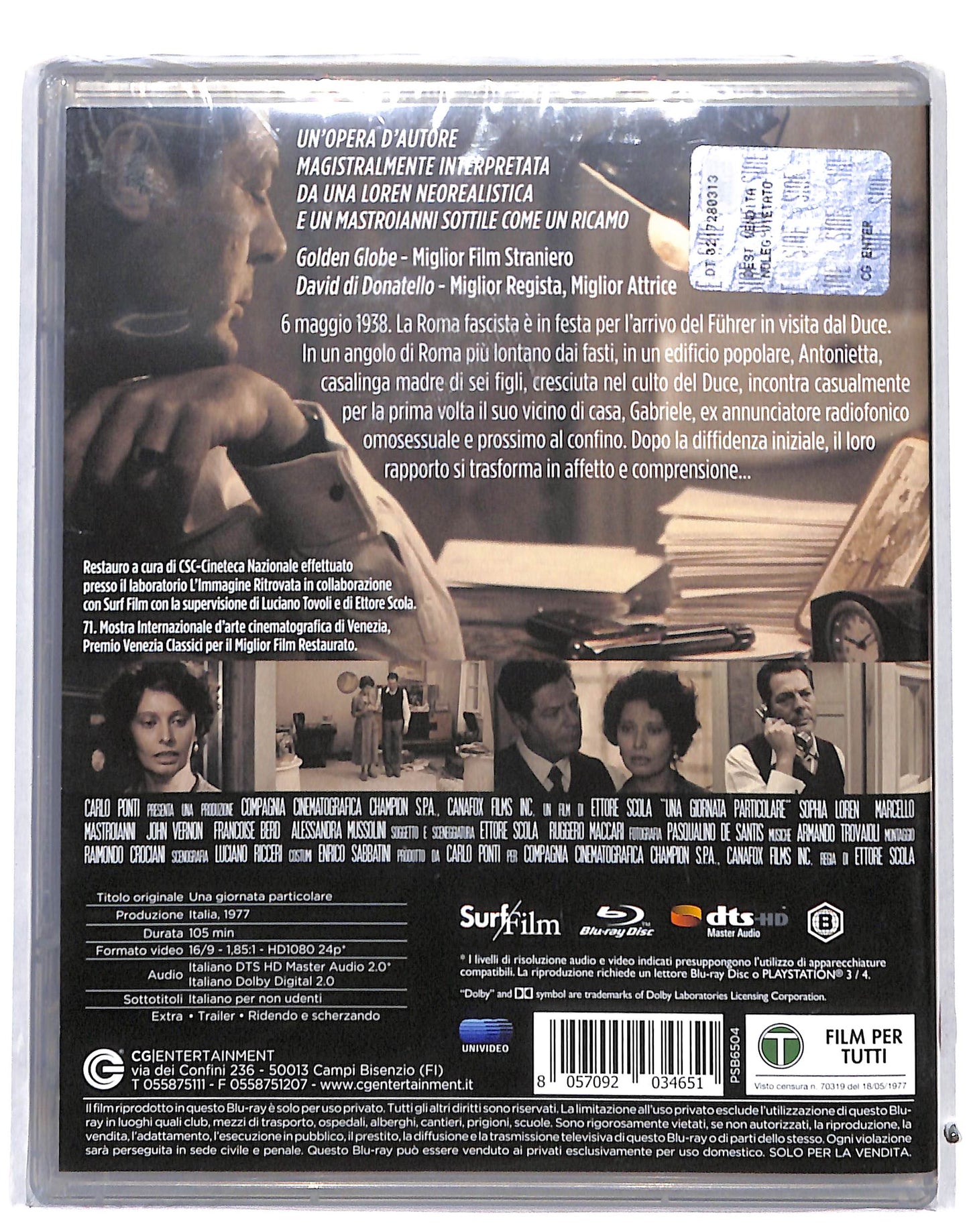 EBOND Una Giornata Particolare BLURAY BLURAY DB718815