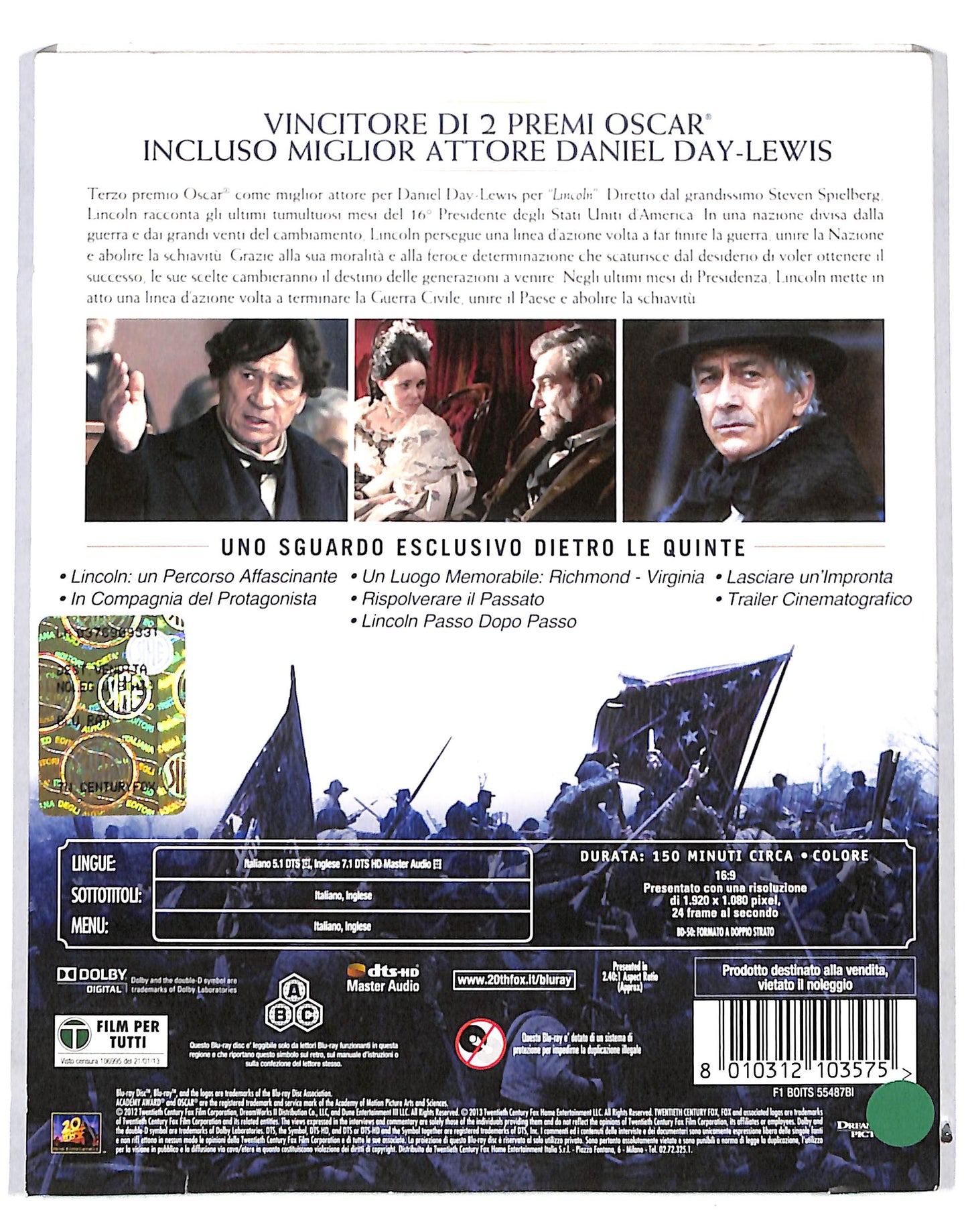 EBOND Lincoln Slipcase BLURAY BLURAY DB718845