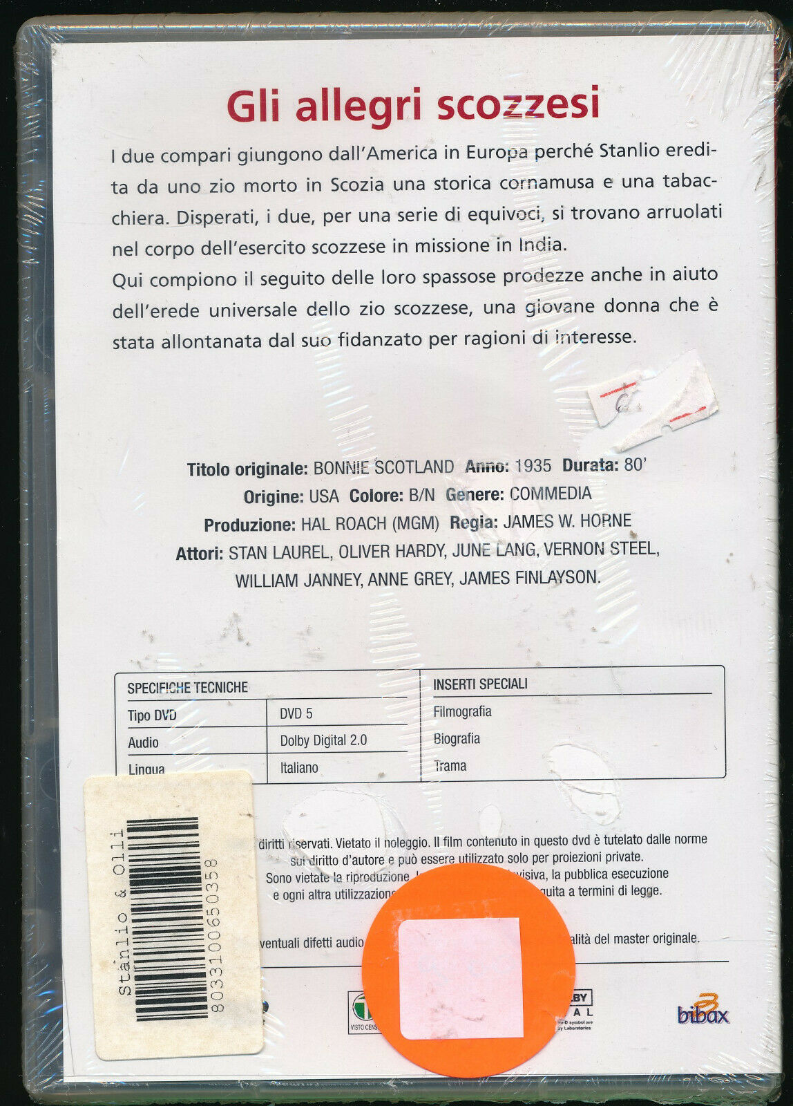 EBOND Stanlio & Ollio - Gli Allegri Scozzesi DVD DB719418