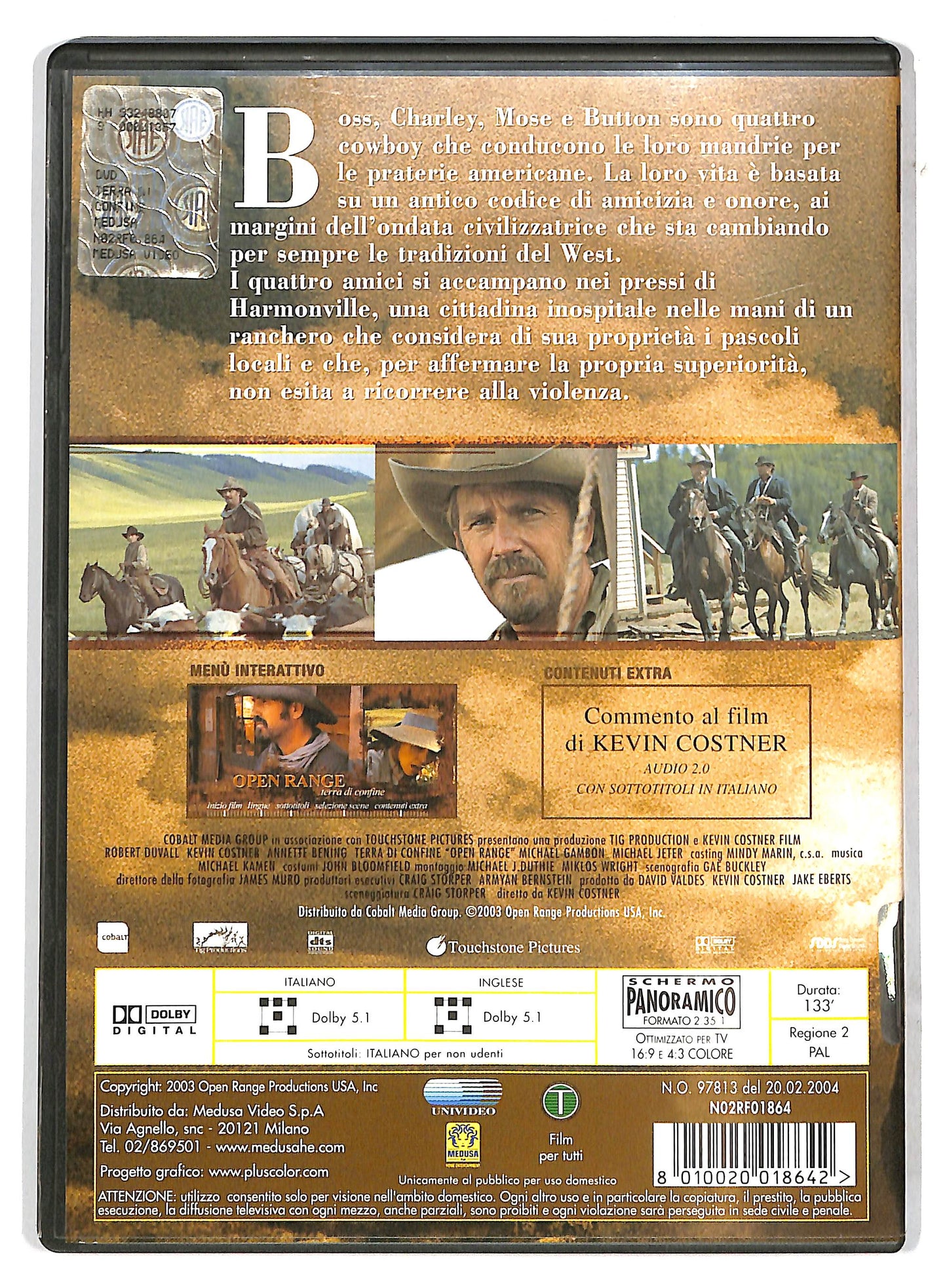 EBOND Terra di confine - Open Range NOLEGGIO DVD DB719462