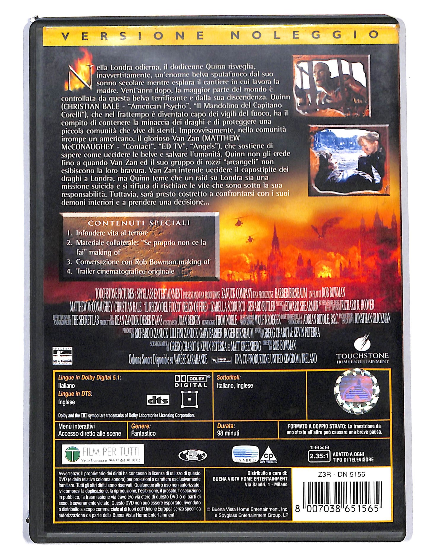 EBOND Il Regno del Fuoco NOLEGGIO DVD DB719929