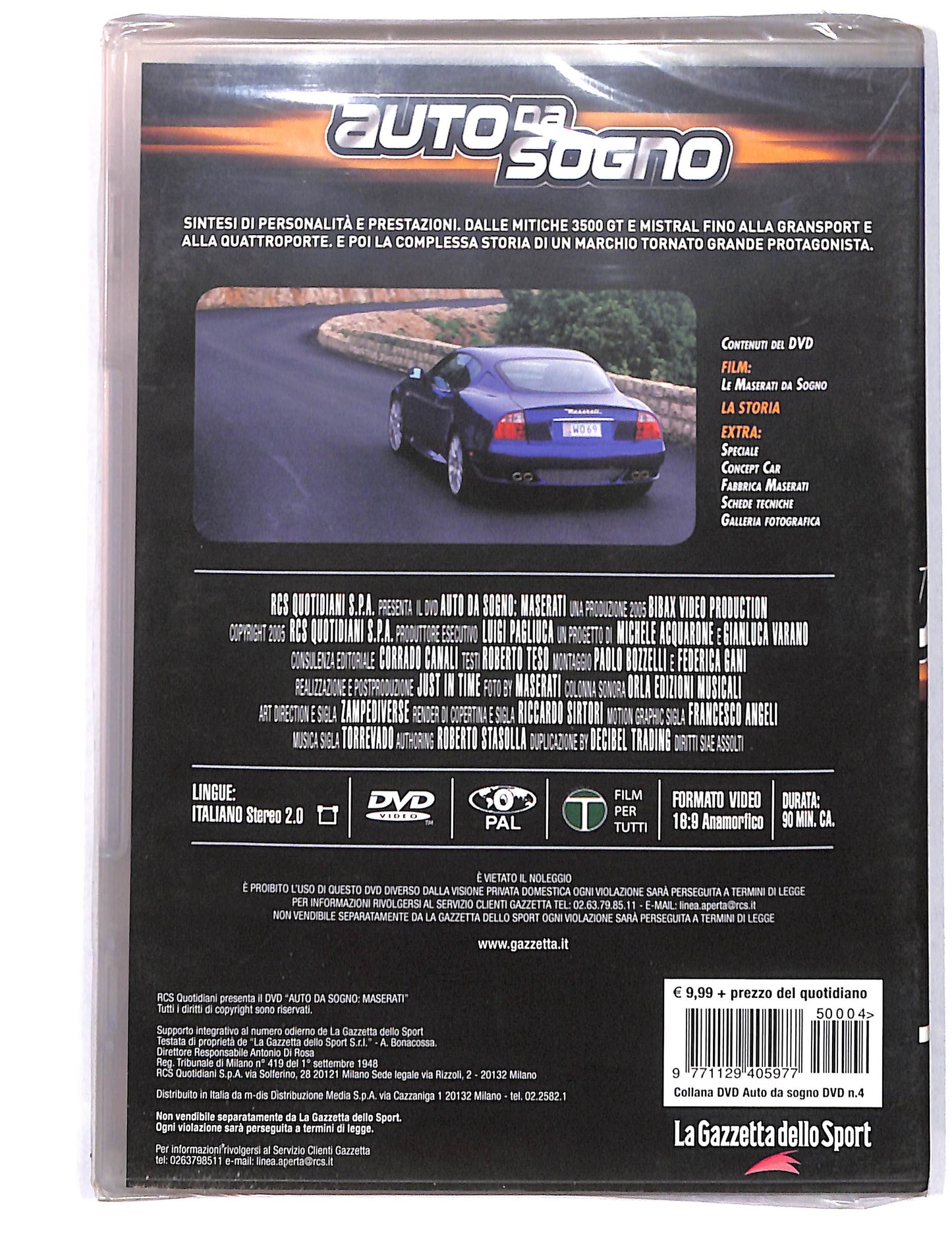 EBOND Auto da sogno vol.4 Maserati EDITORIALE DVD DB719950