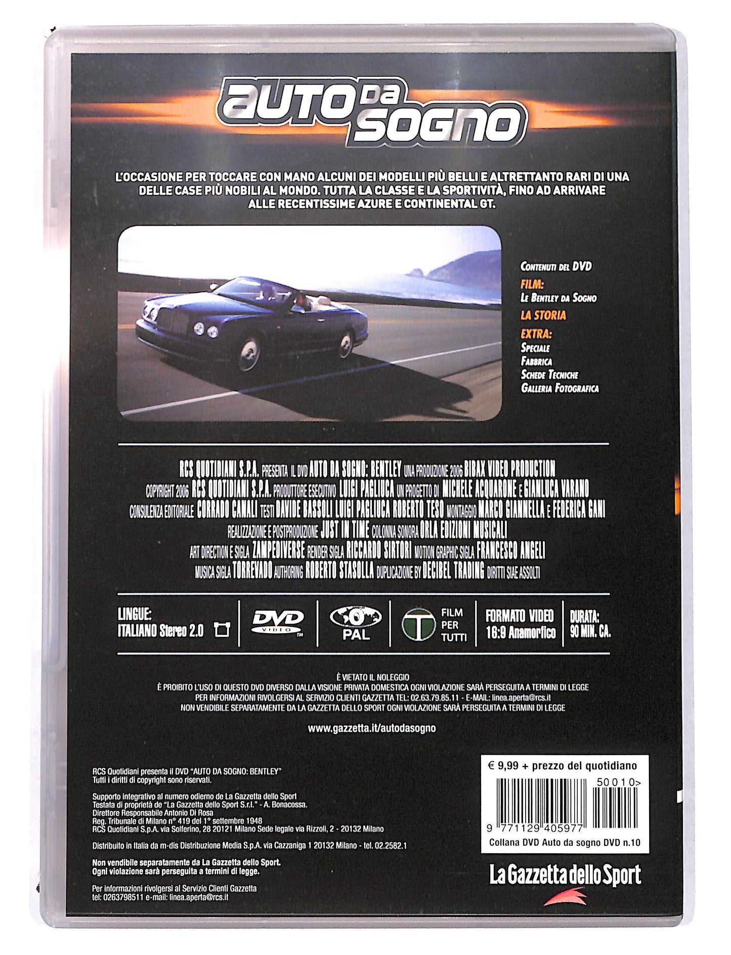 EBOND Auto da sogno vol.10 Bentley EDITORIALE DVD DB719952