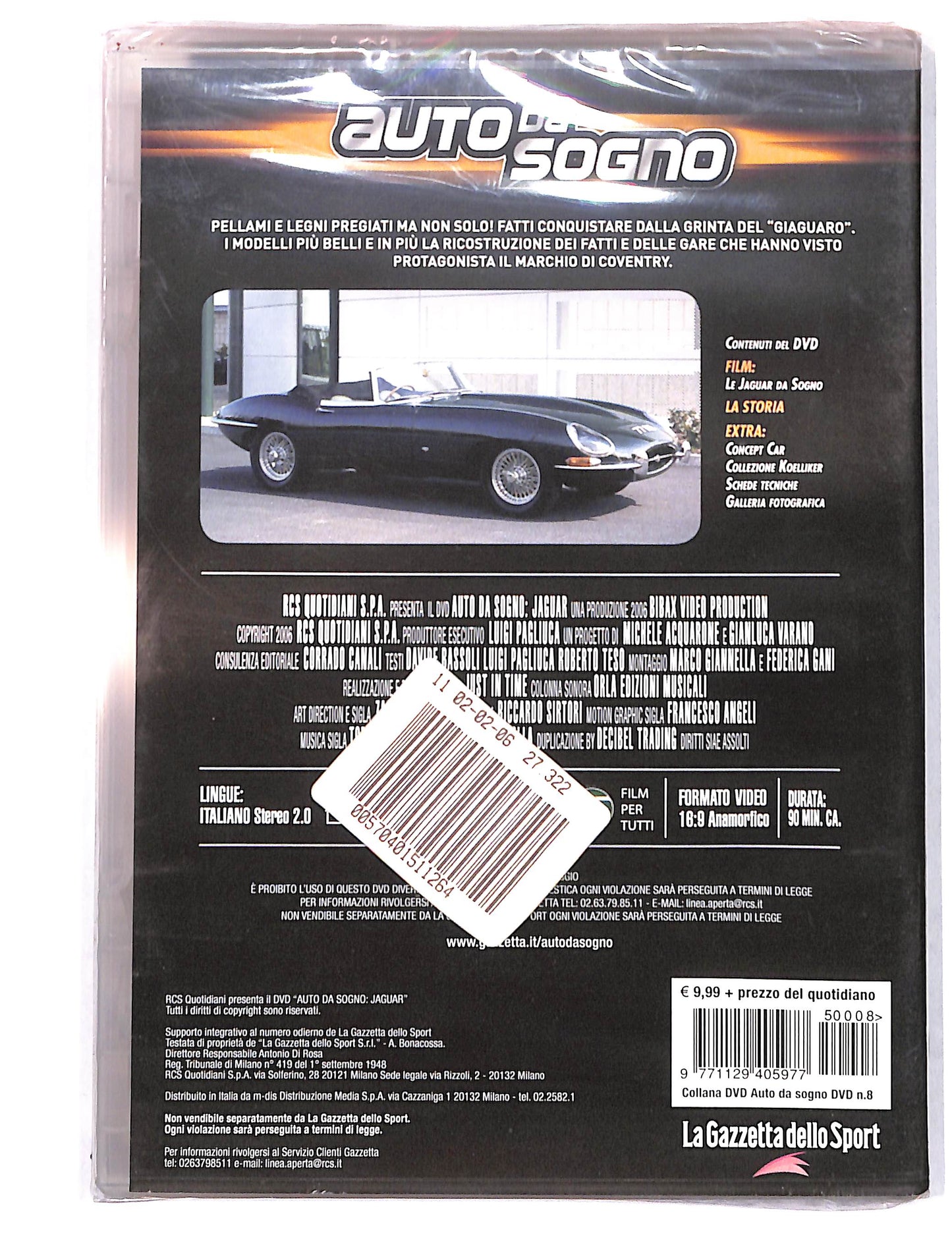 EBOND Auto da sogno vol.8 Jaguar EDITORIALE DVD DB719954