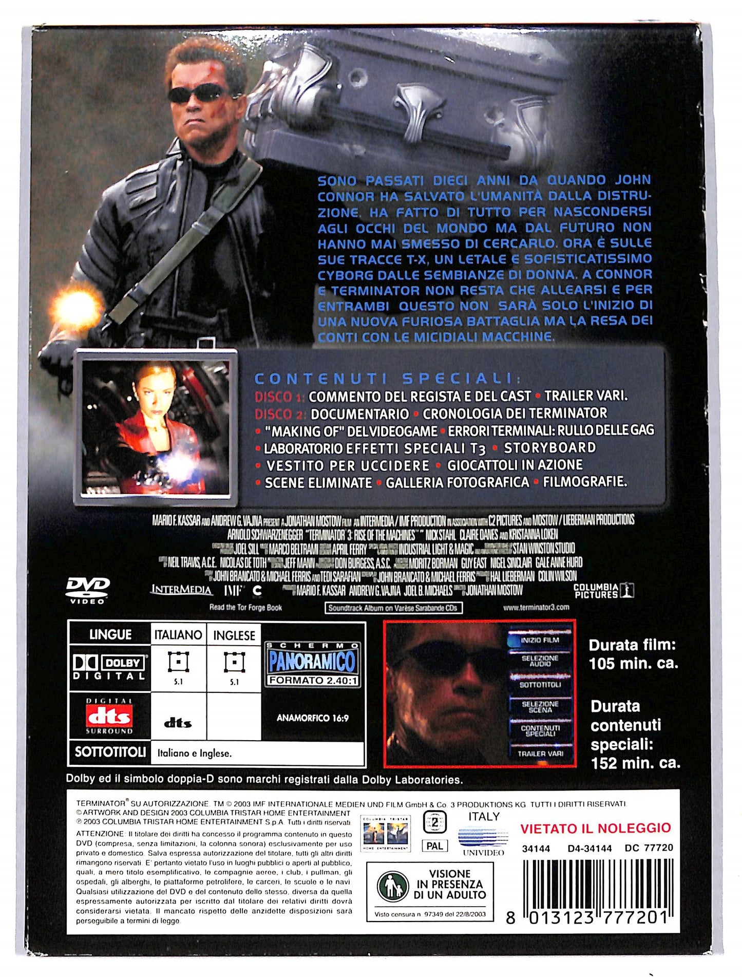 EBOND terminator 3 - le macchine ribelli (2) DIGIPACK DVD DB720660
