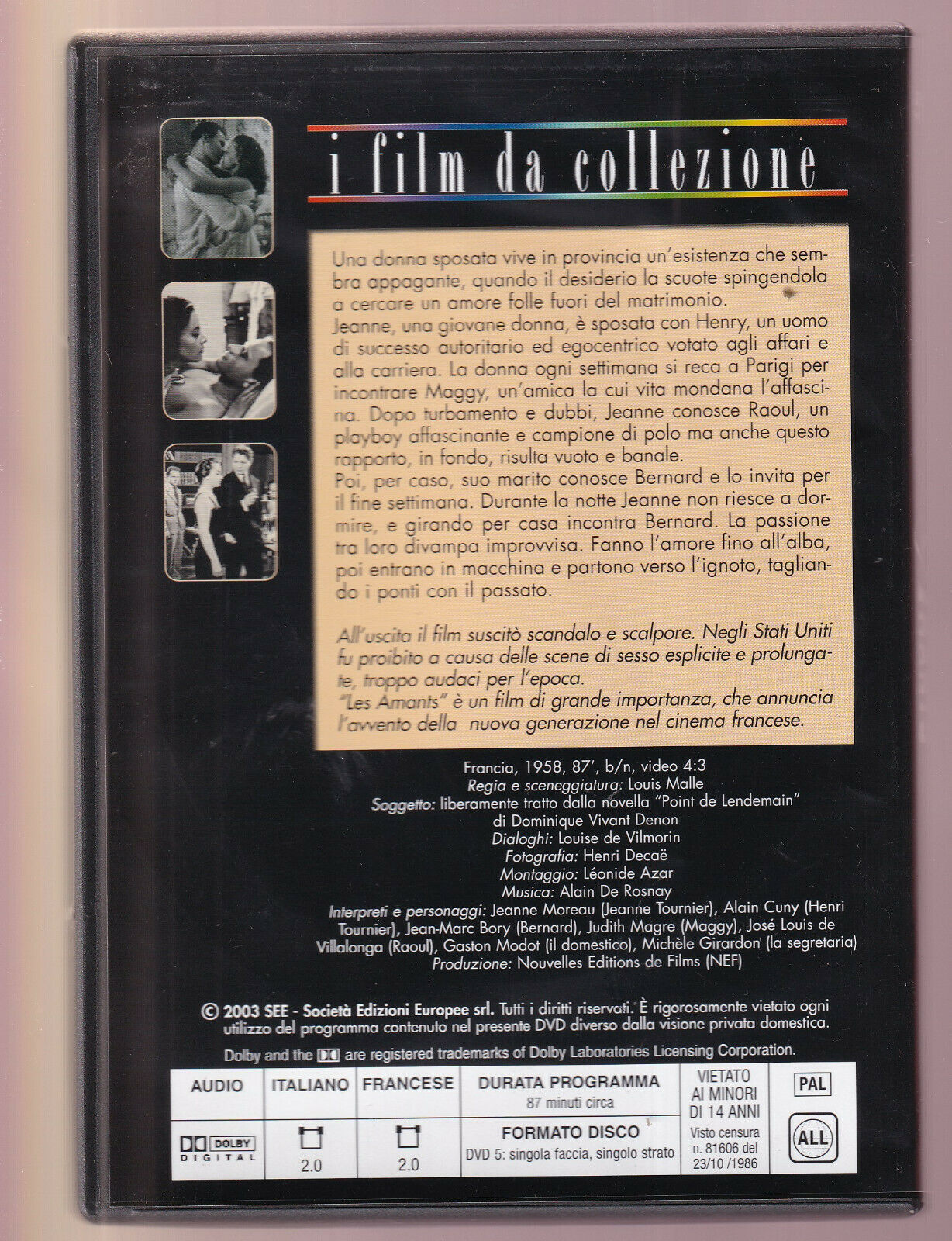 EBOND Les Amants Editoriale DVD DB720802
