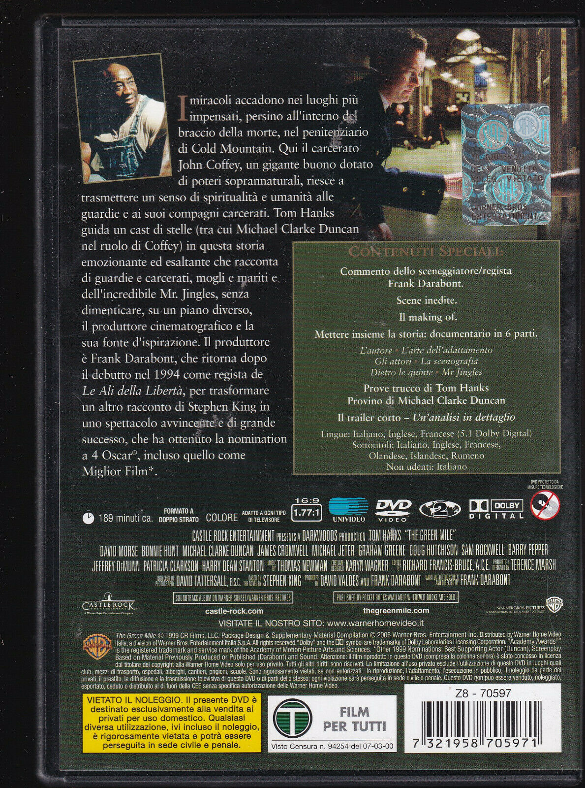 EBOND Il Miglio Verde DVD DB720820