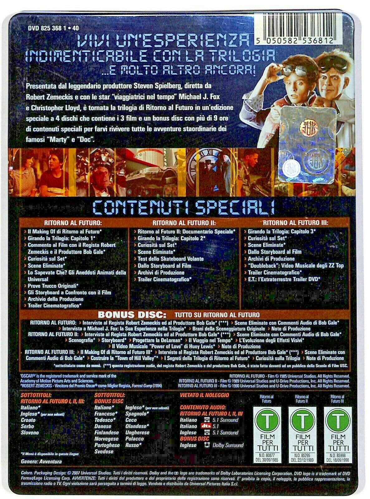 EBOND Ritorno Al Futuro - La Trilogia - Platinum Edition 4 Steelbox DVD DB720826
