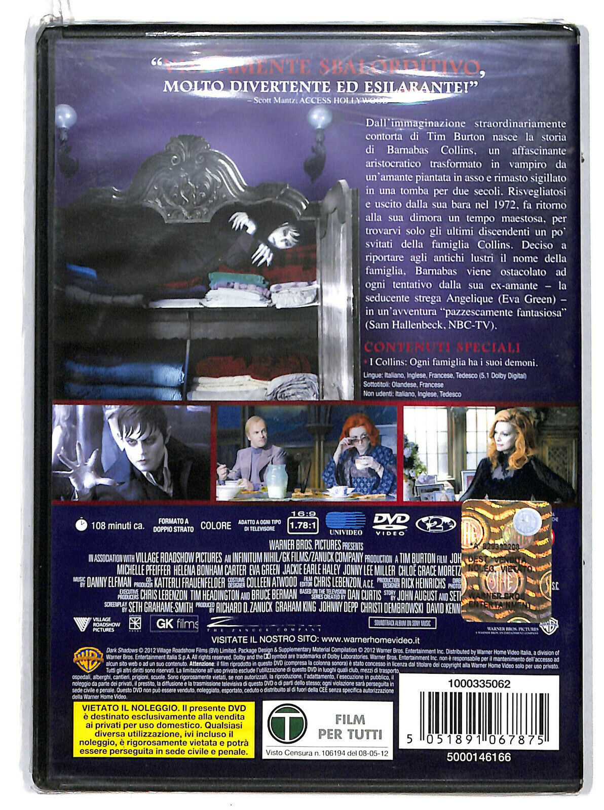 EBOND Dark Shadows NOLEGGIO DVD DB720850
