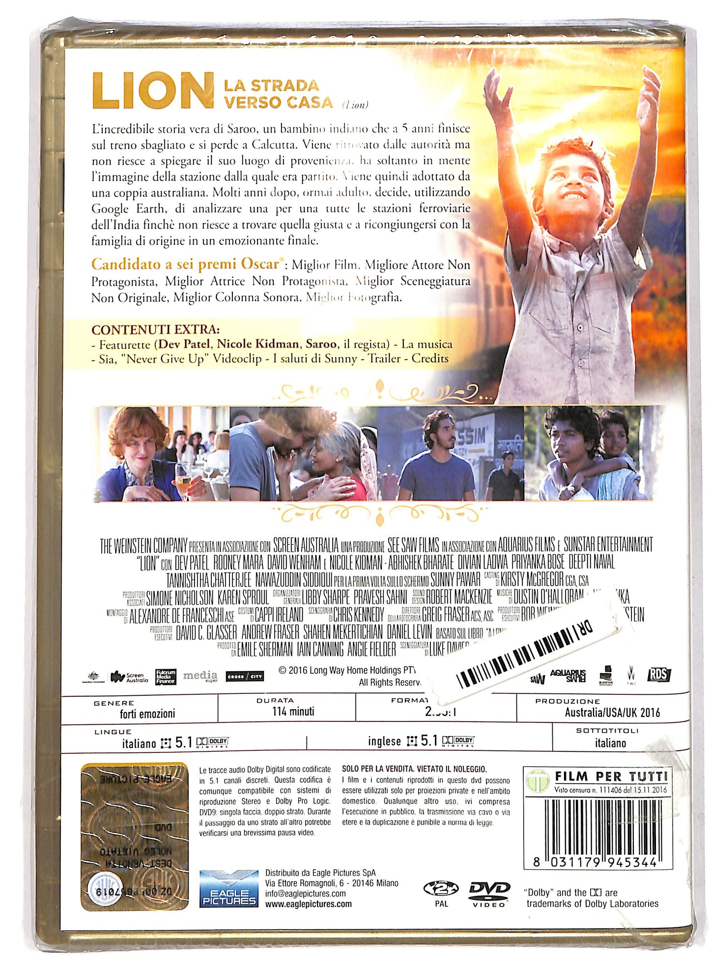 EBOND Lion - La strada verso casa NOLEGGIO DVD DB721105
