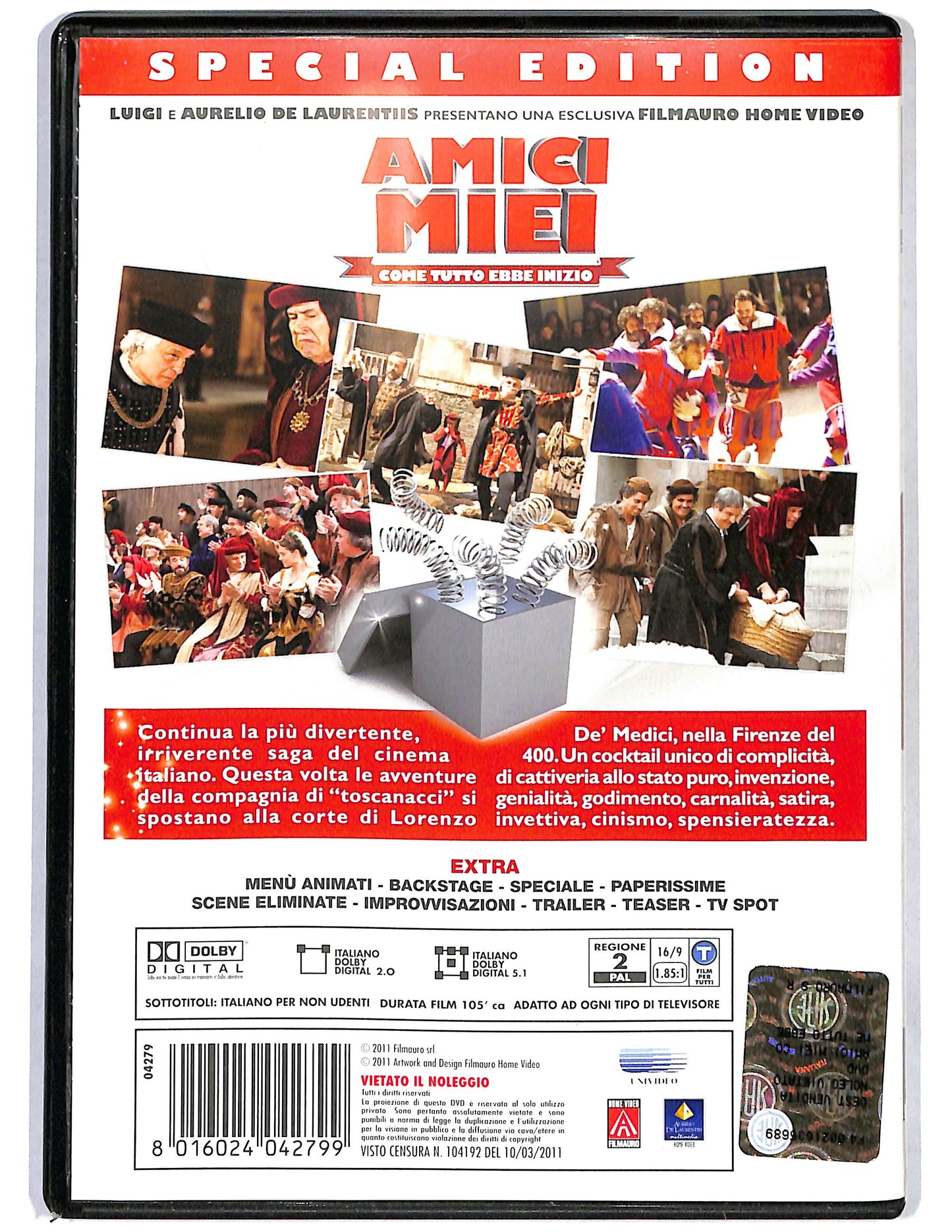 EBOND Amici miei come tutto ebbe inizio EDIZIONE SPECIALE NOLEGGIO DVD DB721151