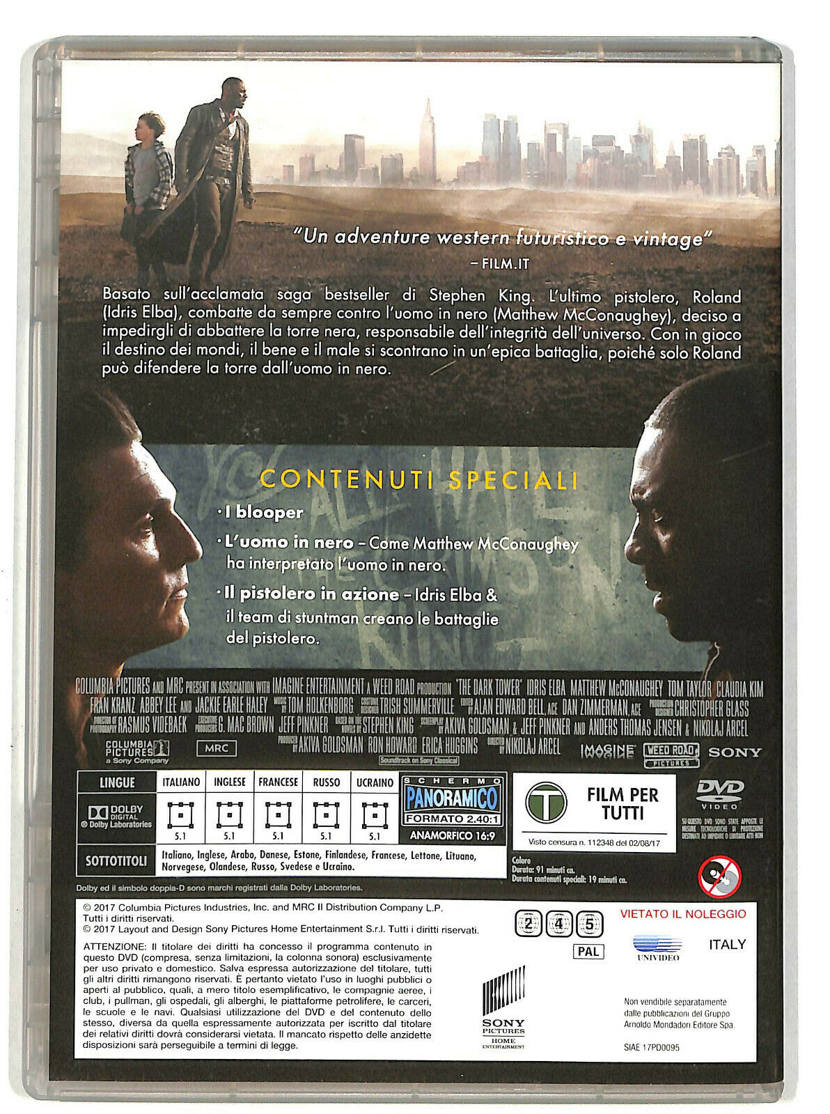 EBOND La Torre Nera BLURAY DVD DB721621