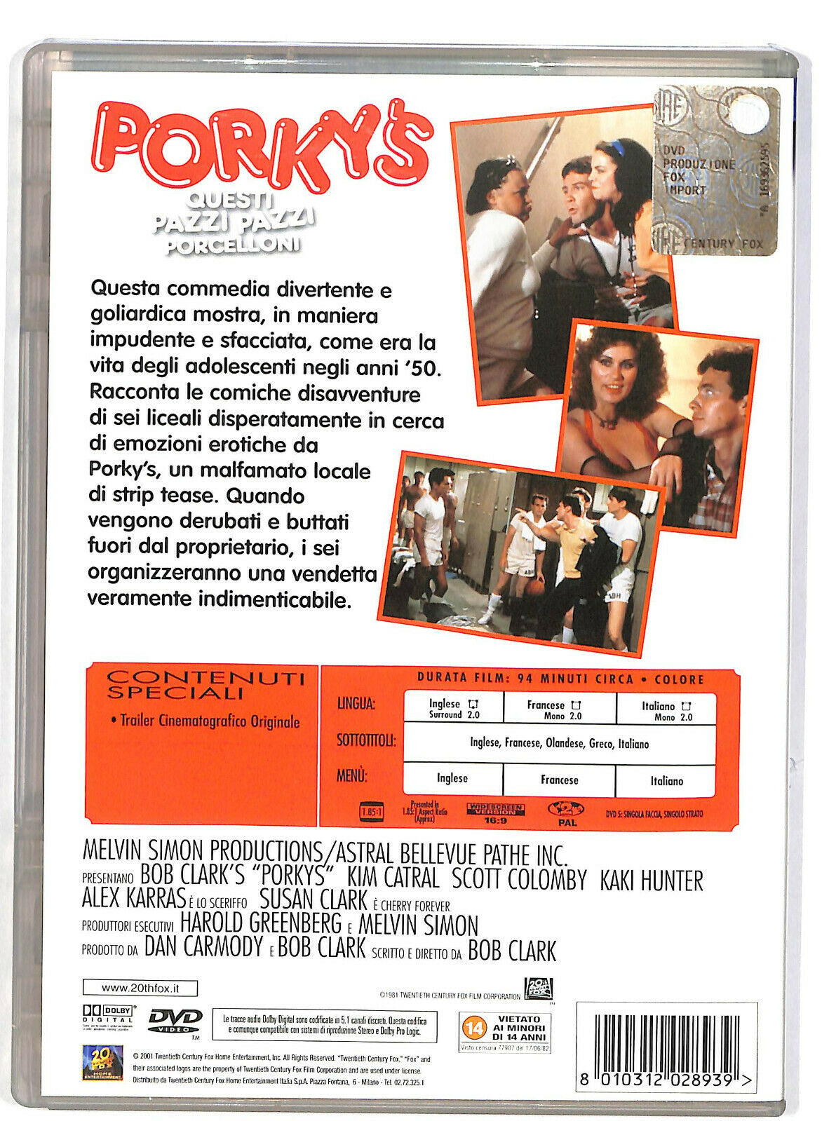 EBOND Porky's - Questi Pazzi Pazzi Porcelloni! DVD DB721642