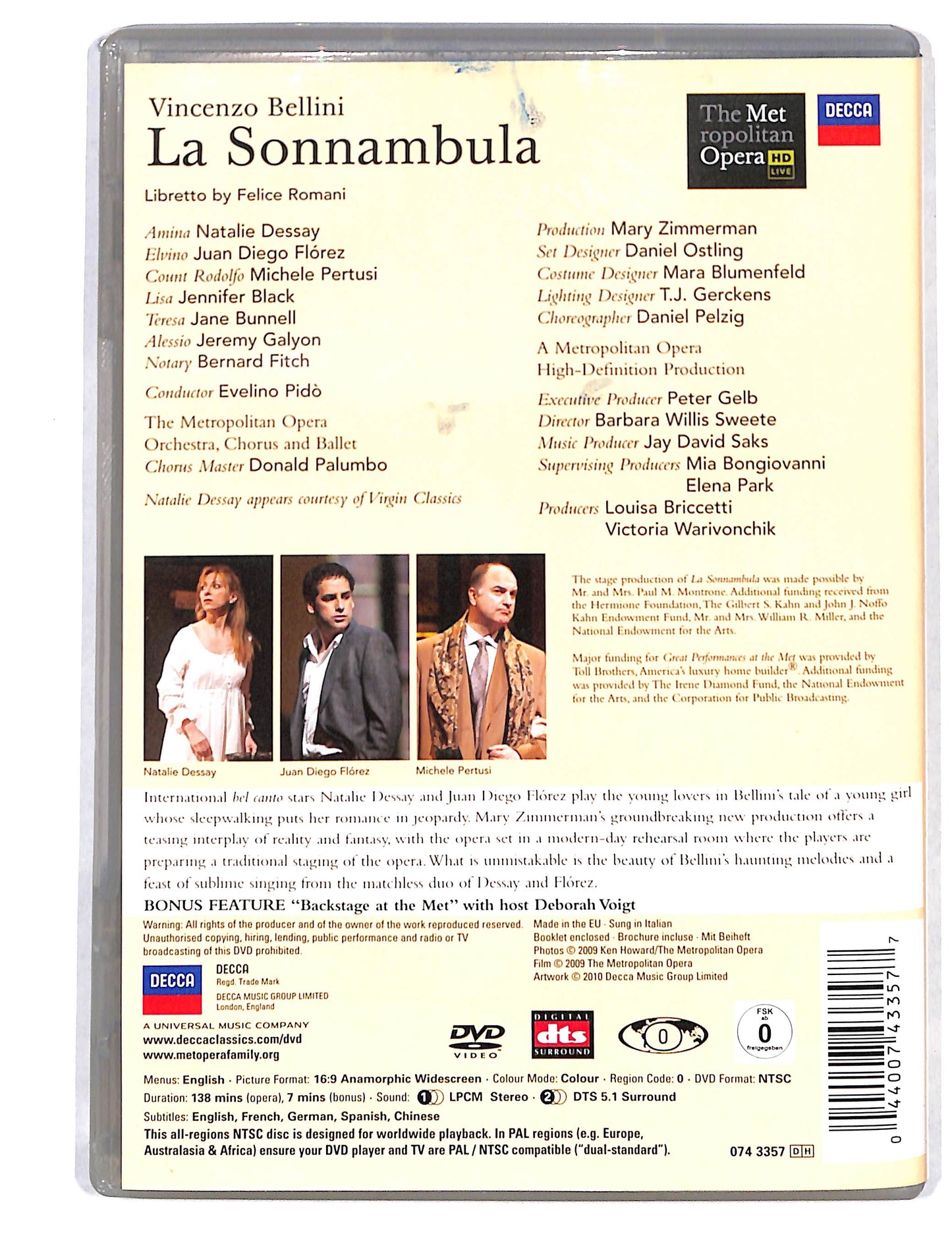 EBOND Bellini La Sonnambula - Pido DVD DB721802