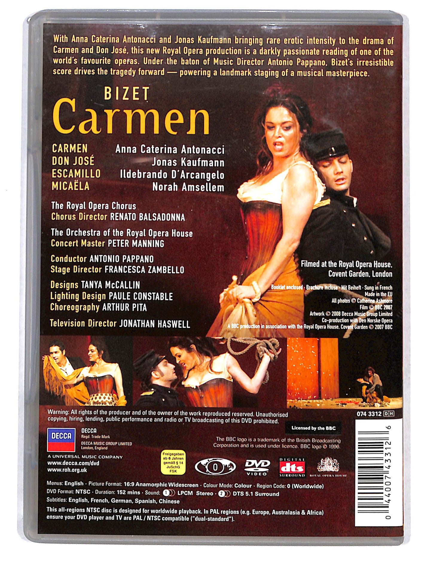 EBOND Bizet - Carmen Royal opera house covent Garden DVD DB721804