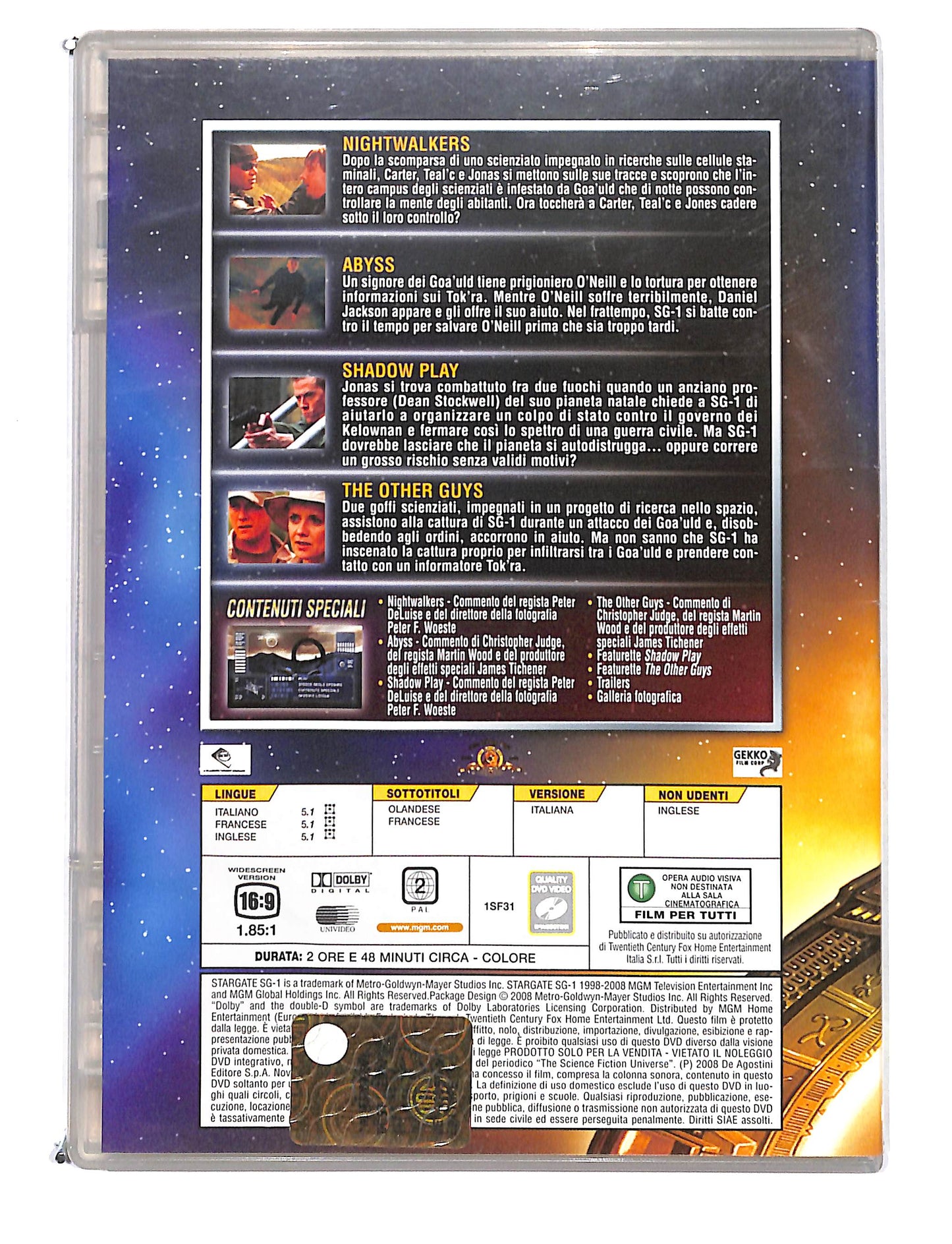 EBOND Stargate dvd Odissey Stagione 1 file 116-119 EDITORIALE DVD DB721809