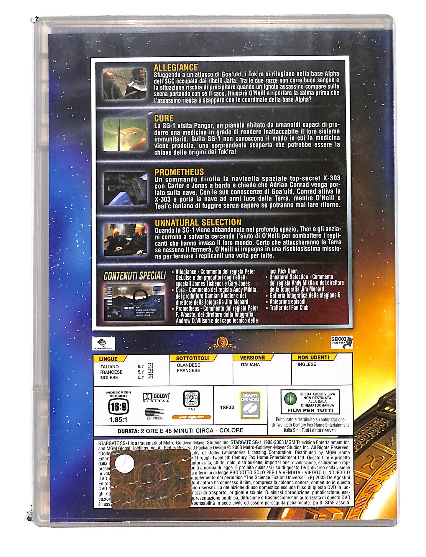 EBOND Stargate dvd Odissey Stagione 1 file 120-123 EDITORIALE DVD DB721810