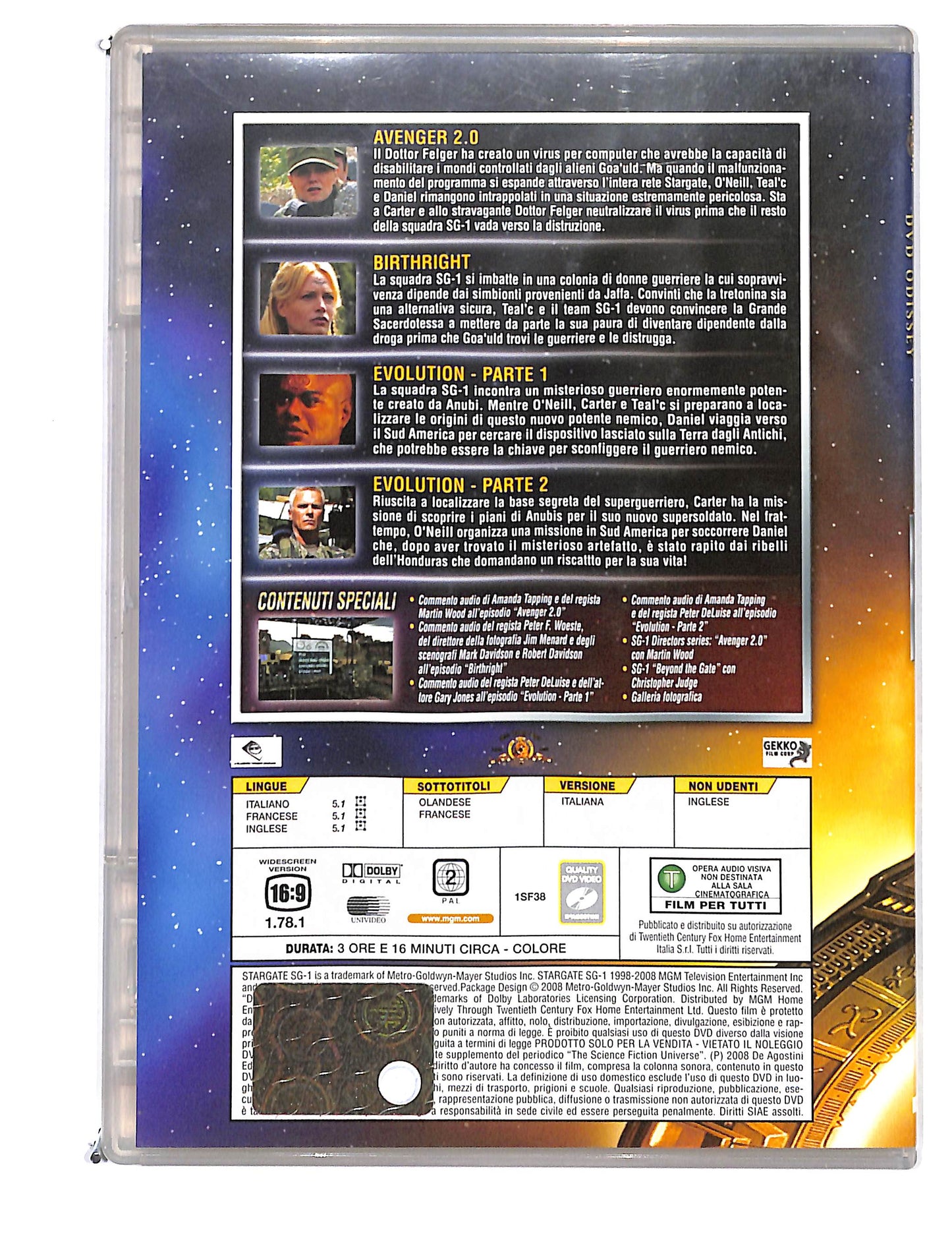 EBOND Stargate dvd Odissey Stagione 1file 142-145 EDITORIALE DVD DB721812