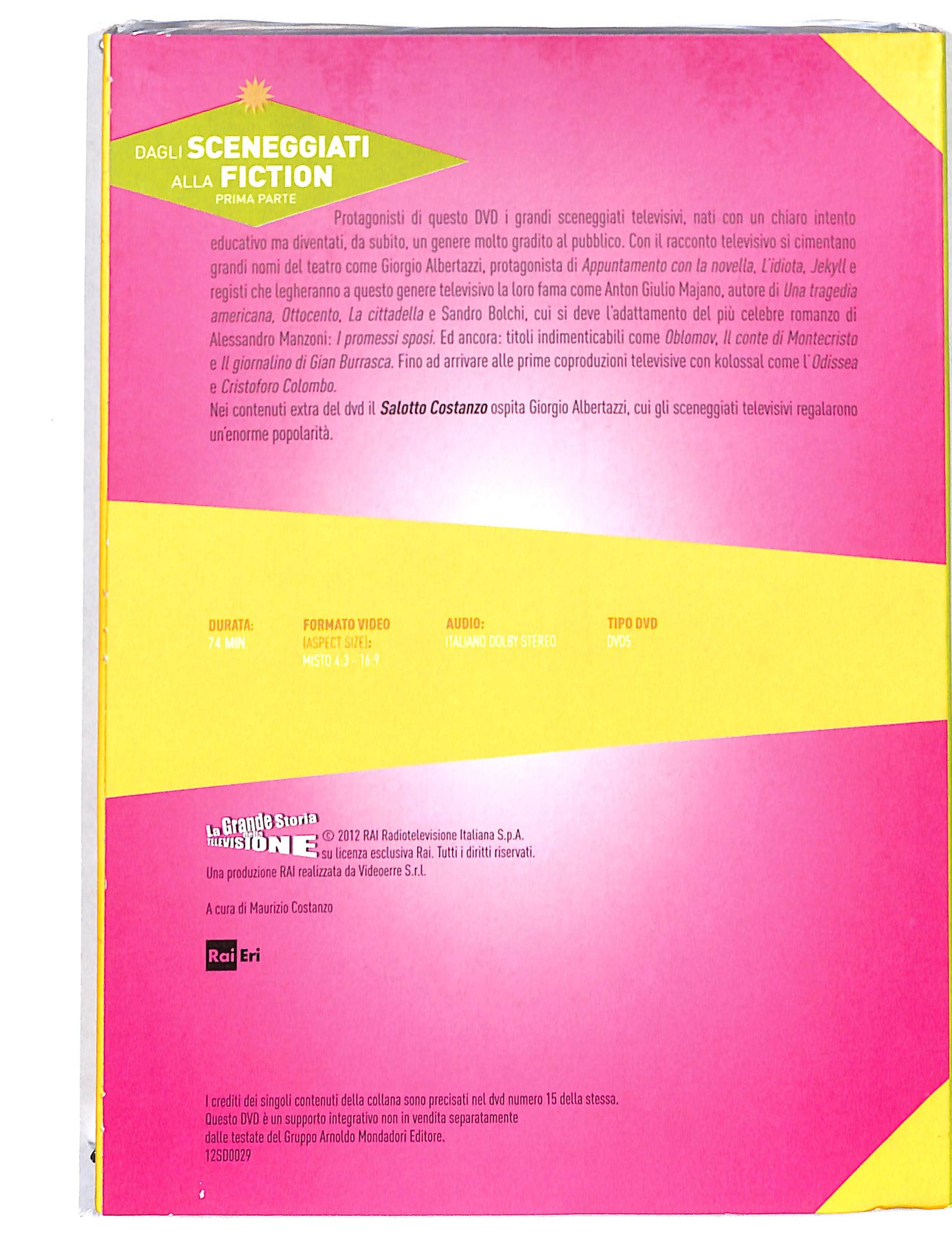 EBOND La Grande Storia Della TV vol.3 dagli sceneggiati alla fiction DVD DB721825