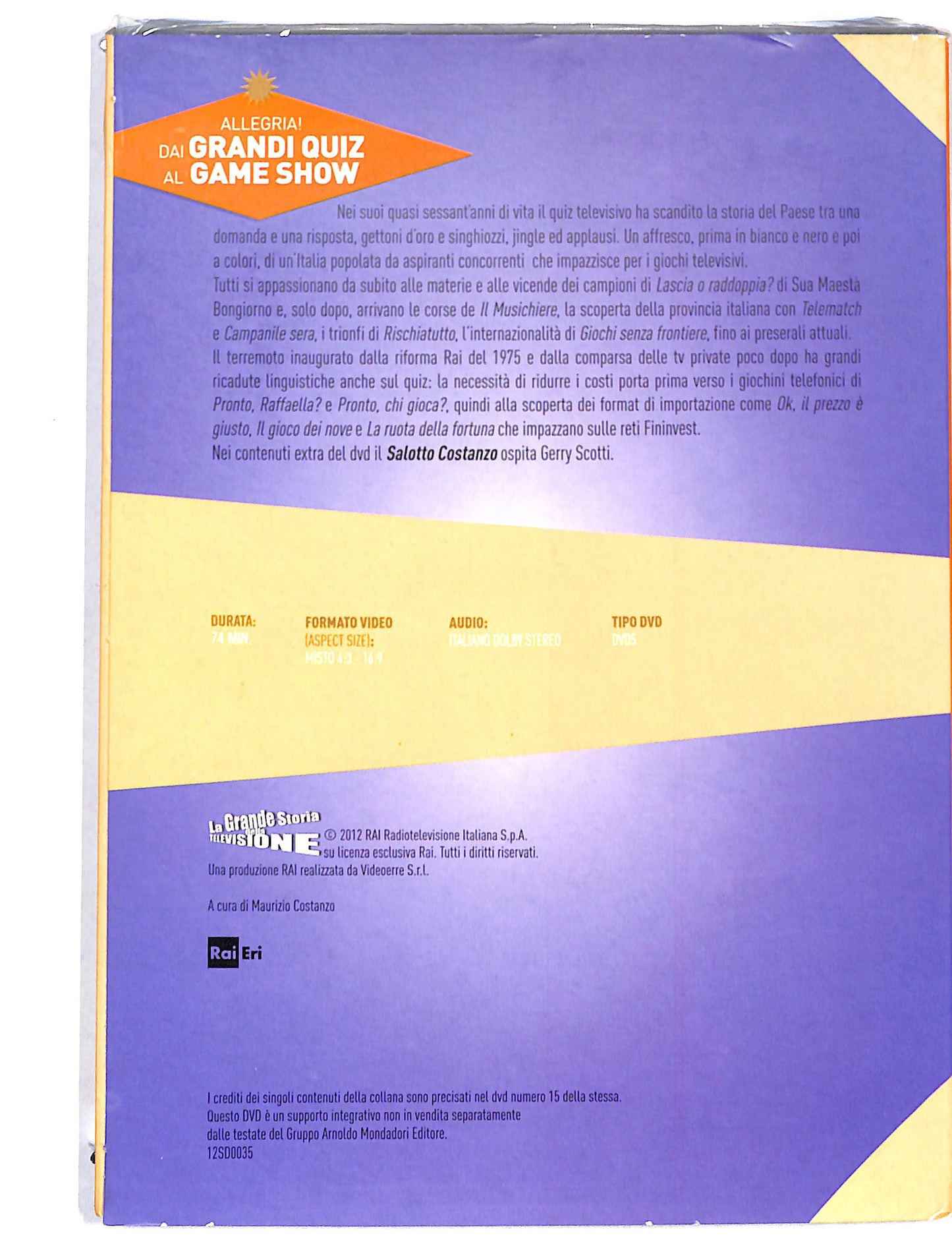 EBOND La Grande storia della tv vol.9 dai grandi quiz al game show DVD DB721829