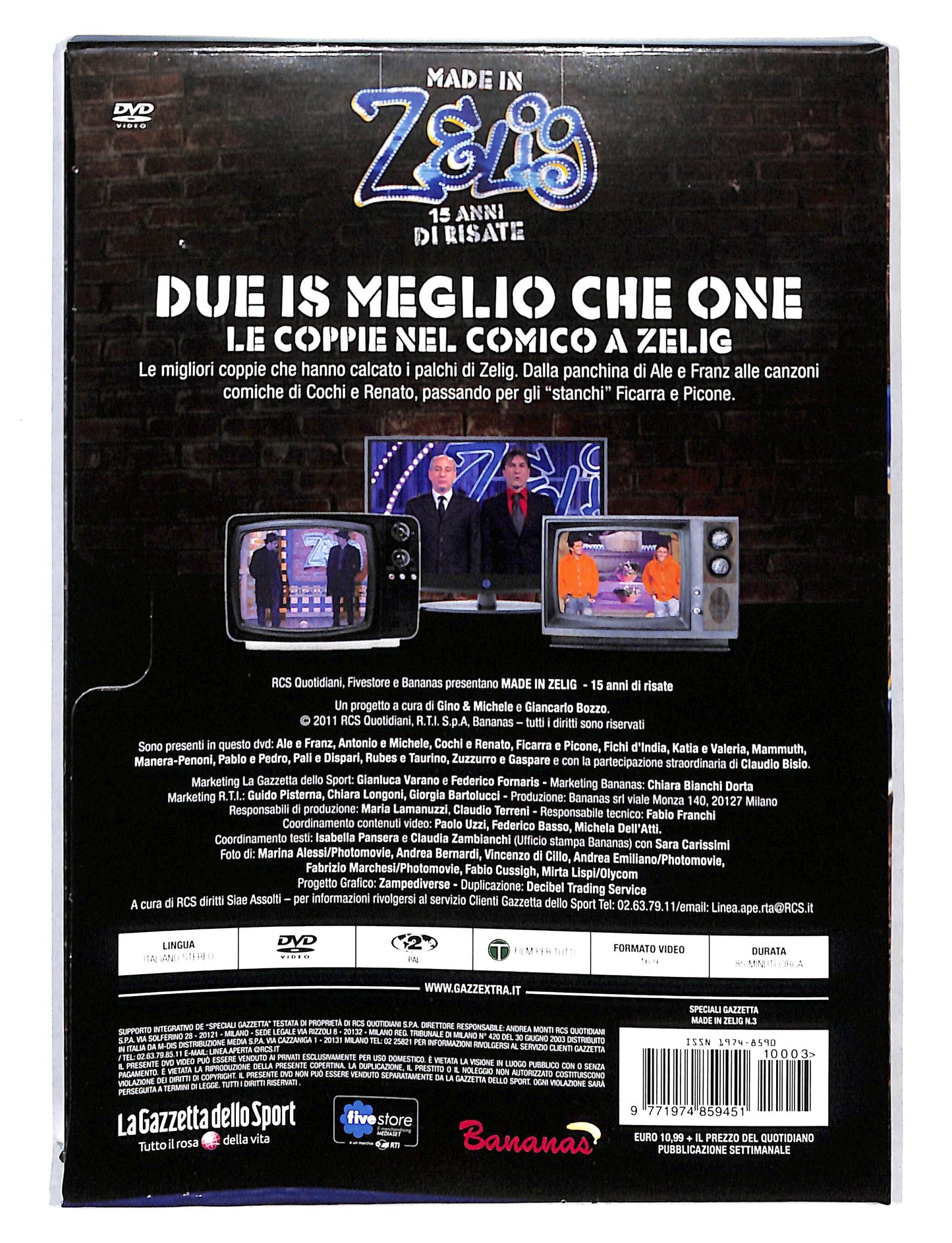 EBOND Due is meglio che one le coppie nel comico Zelig DVD DB721831