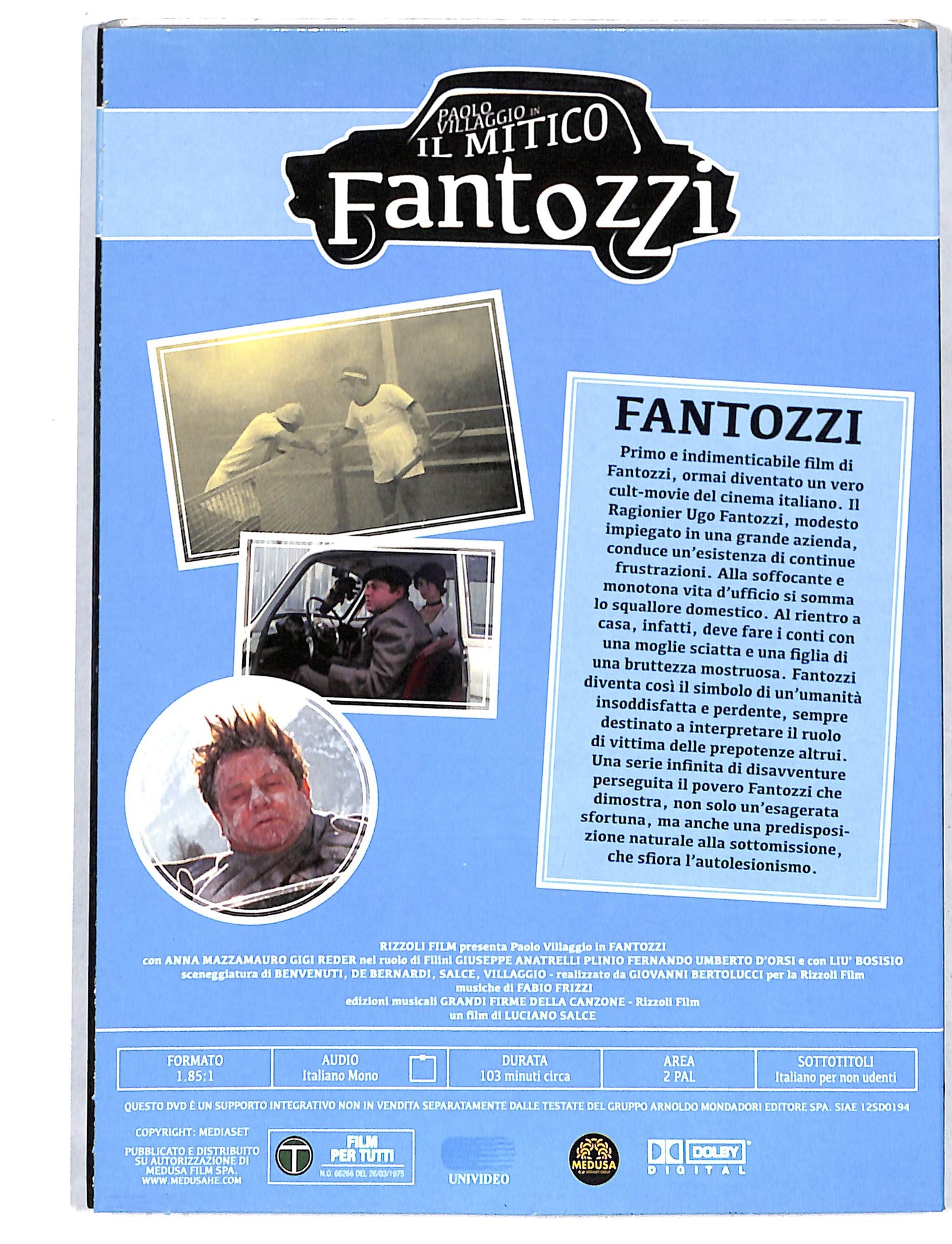 EBOND il mitico fantozzi - Fantozzi vol.1 EDITORIALE DVD DB721864